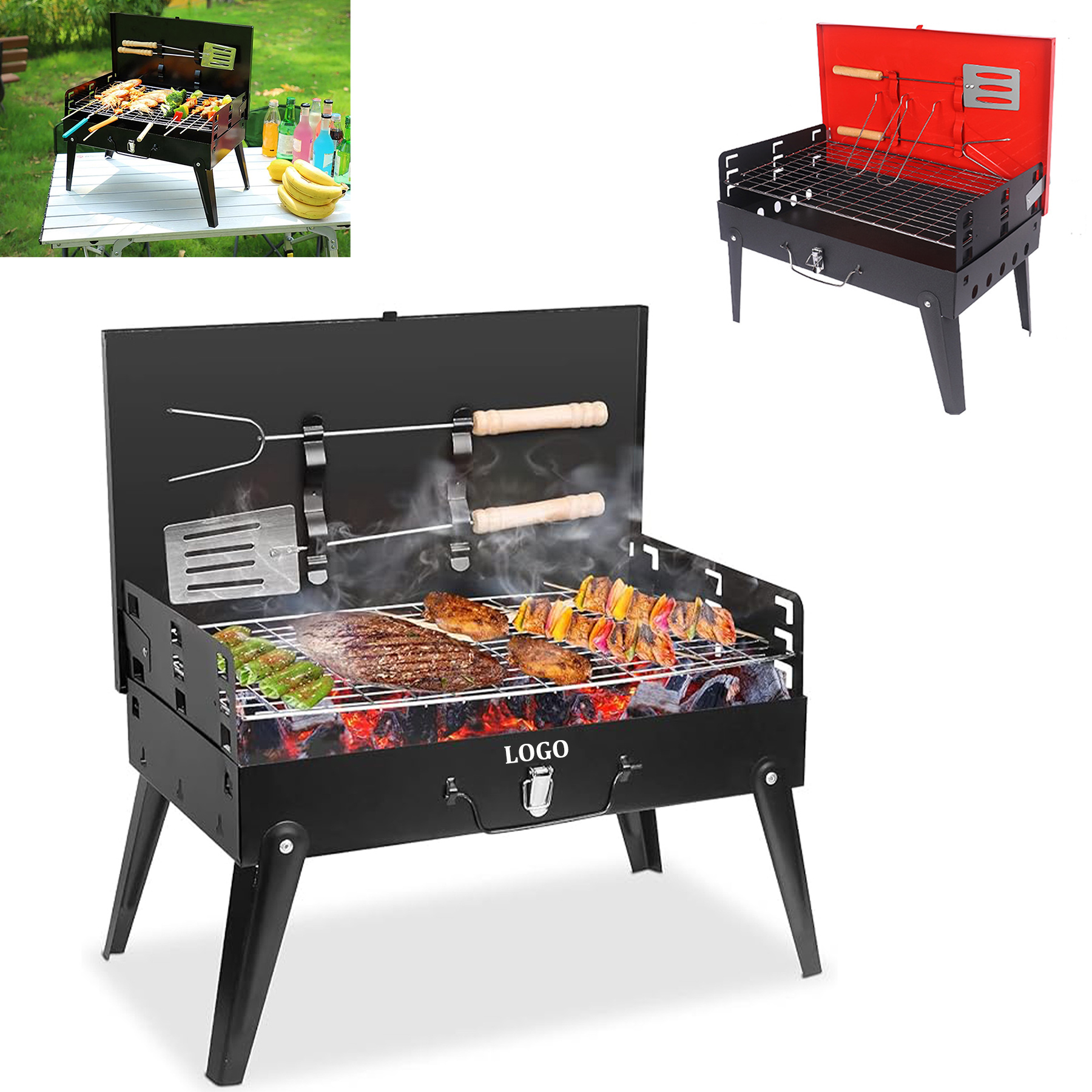 Outdoor Folding Barbecue Grill 2