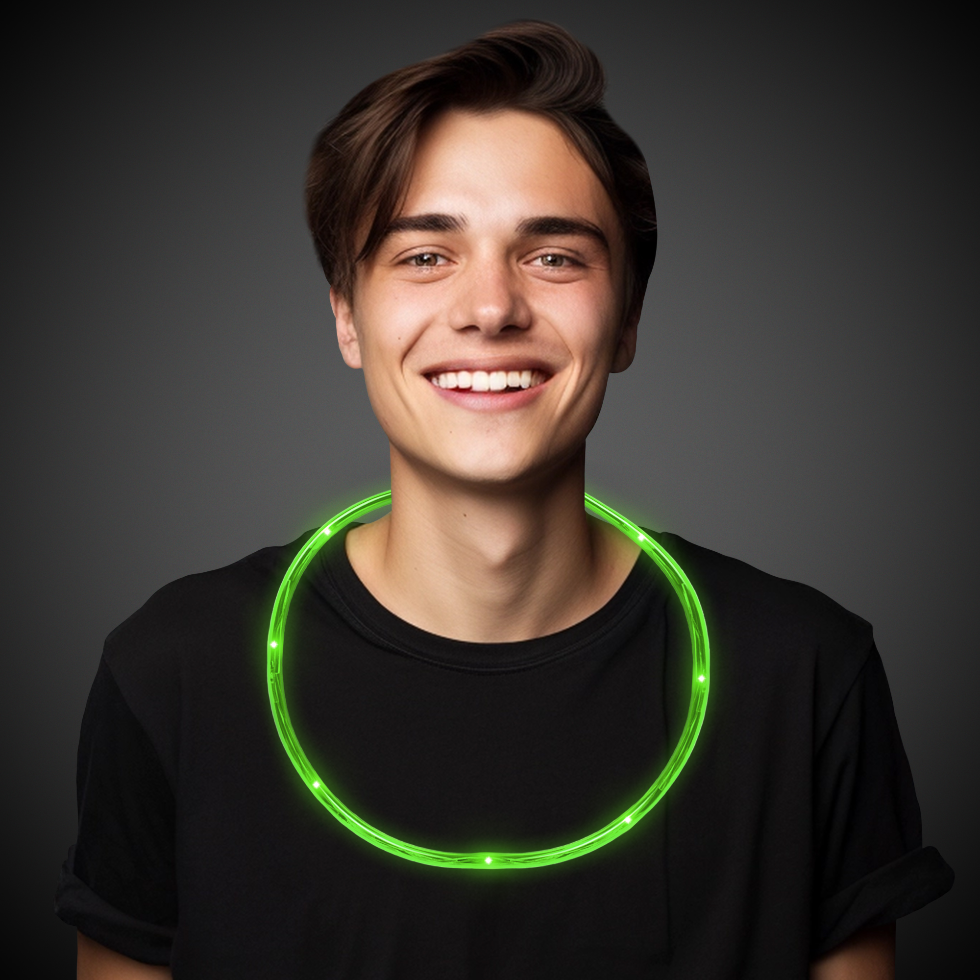 Green Neon LED Necklaces 4
