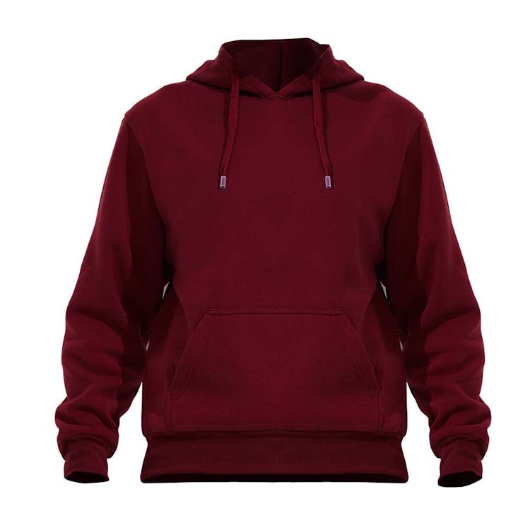 Fleece Pullover Hoodies - Size 3XL Burgundy, custom hoodie or sweatshirt with logo imprint 2