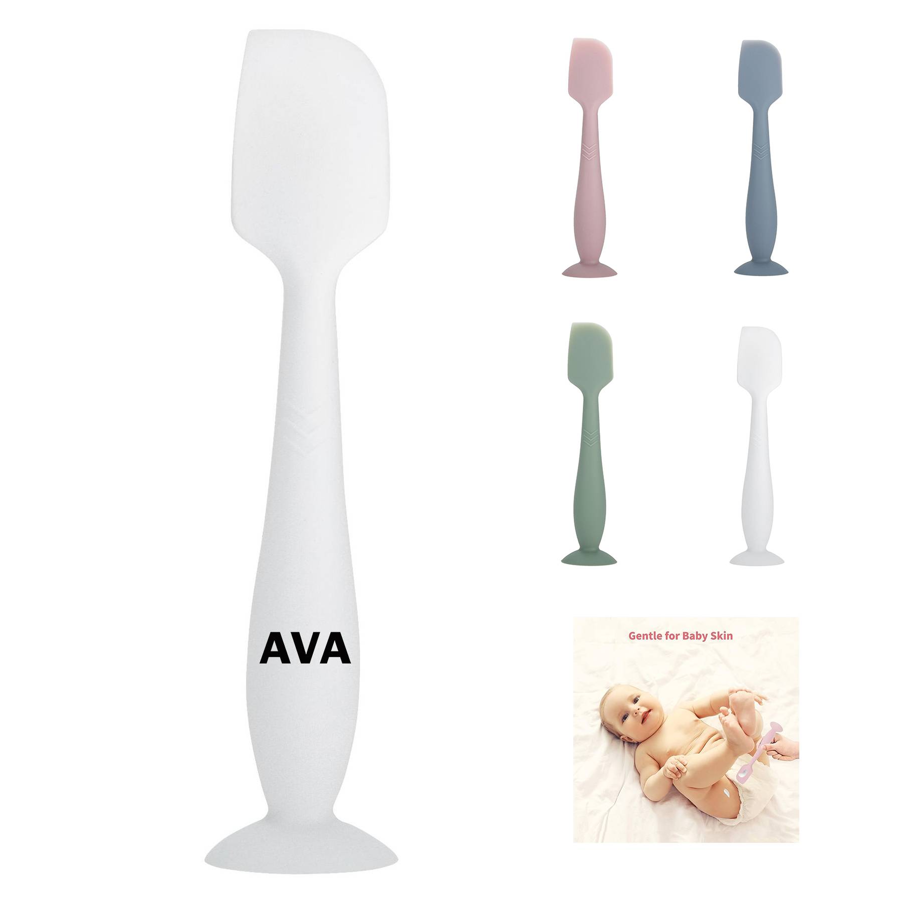 Baby Silicone Diaper Cream Spatula 11