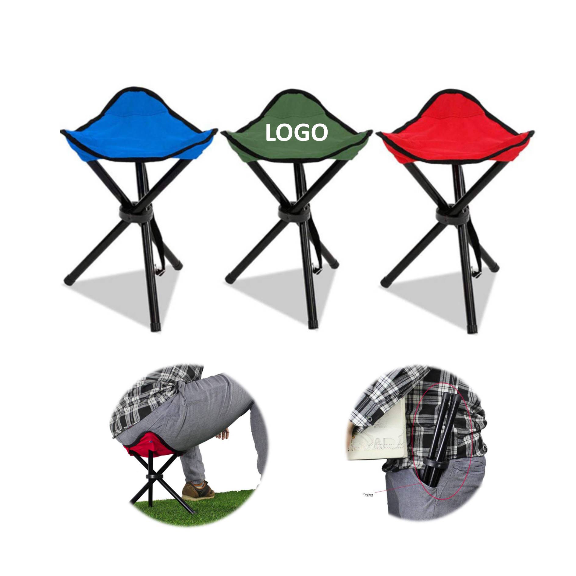 Portable Folding Mini Triangle Stool 3