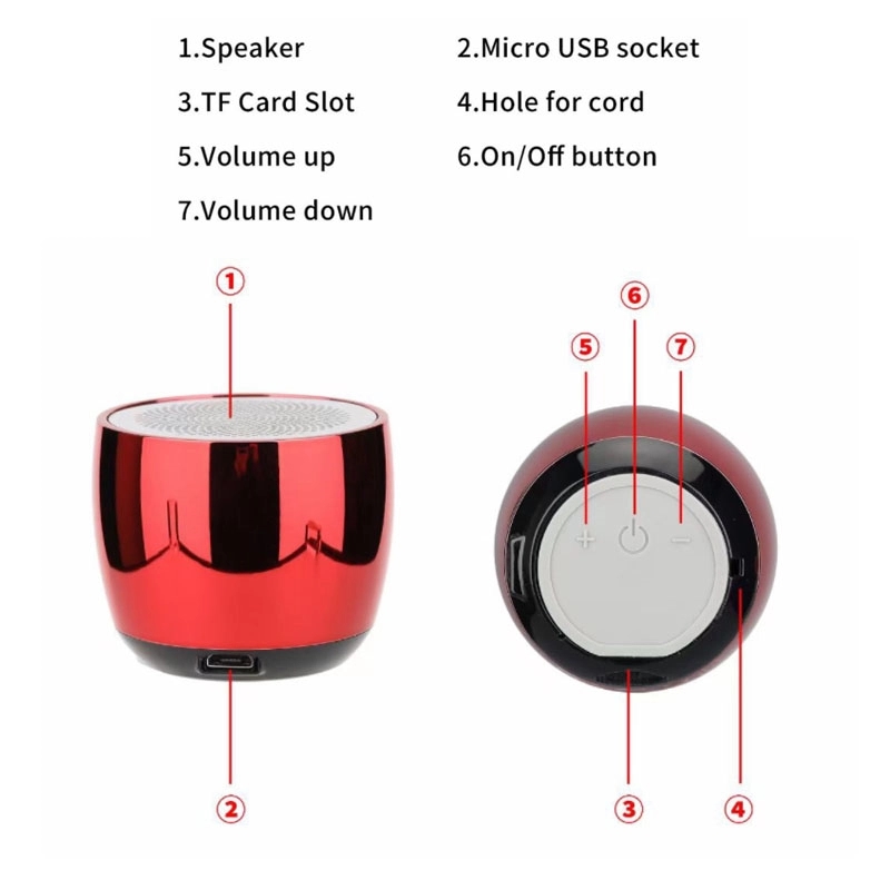 Custom Portable Wireless Speaker V5.0 4