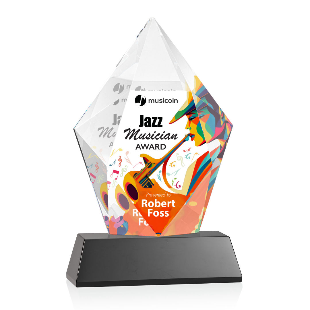 Devron VividPrint™ Award on Base - Black 10