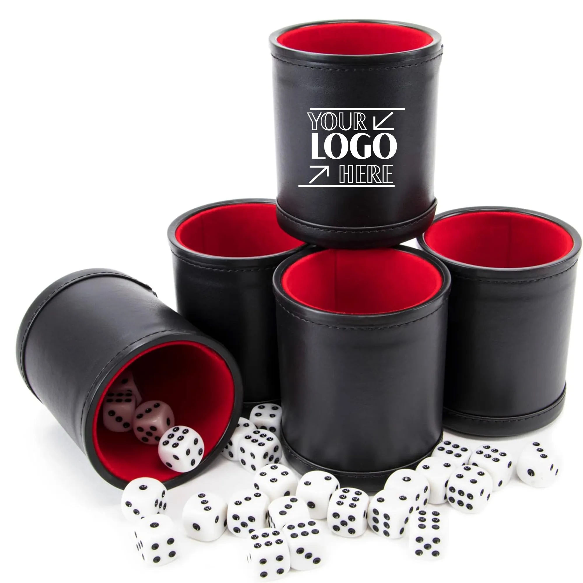 PU Leather Dice Cup