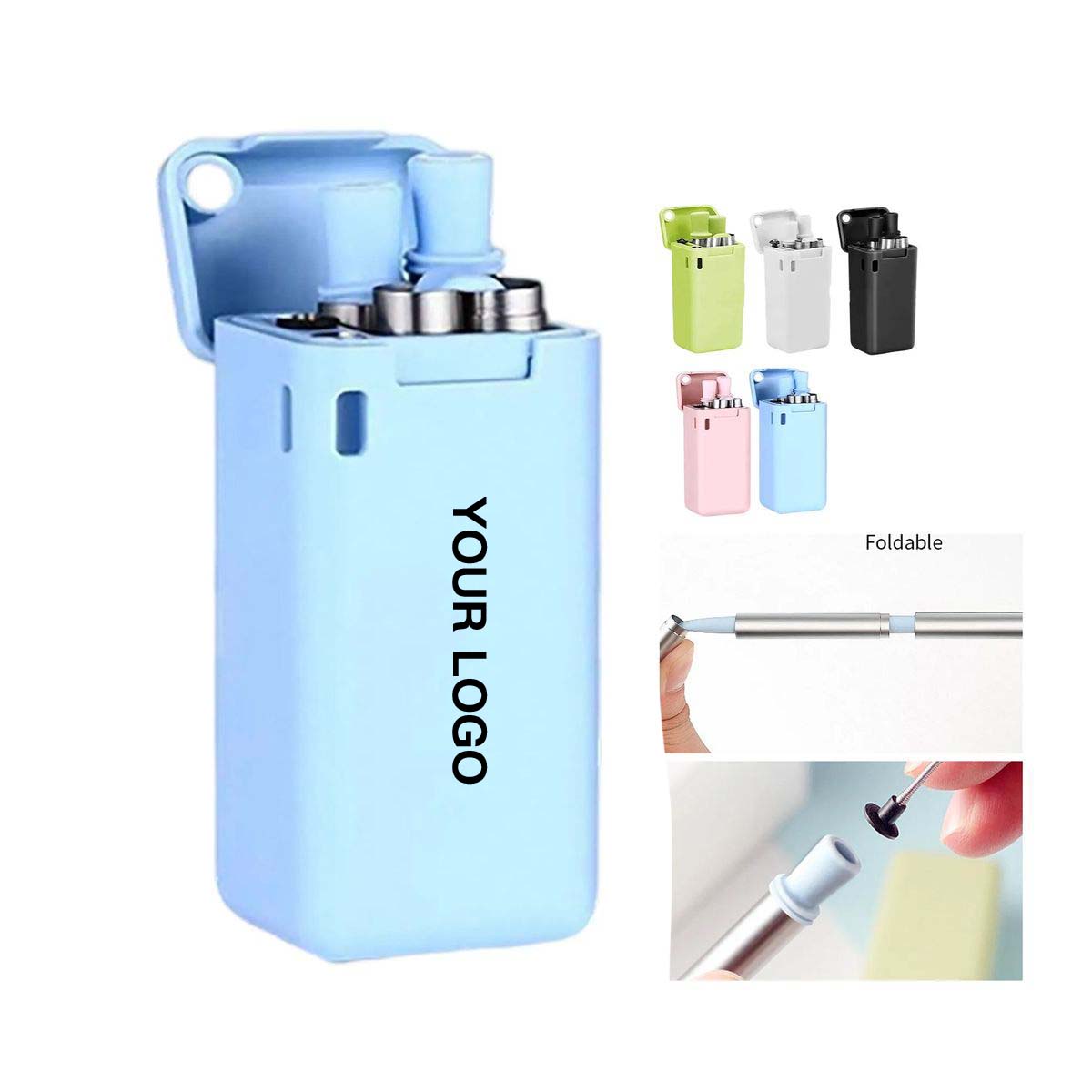 Compact Stainless Steel Straw Kit with Carry Case 2