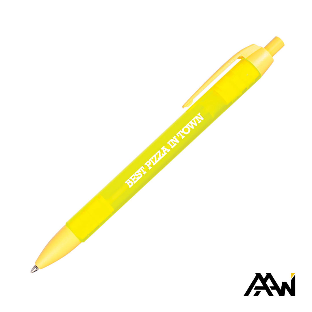 Widebody Pen w/Translucent Barrel - Matte Colored Accent 16