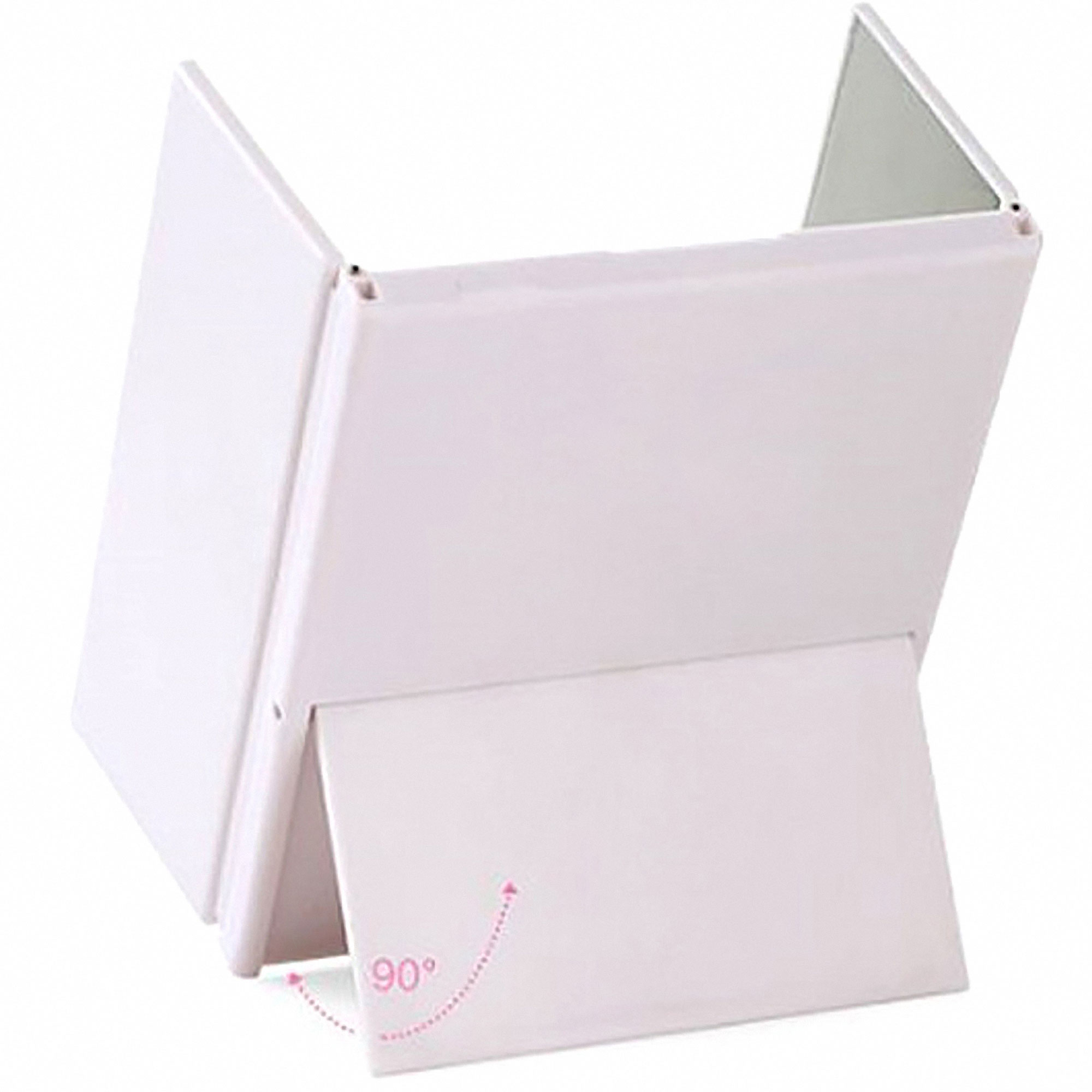 LED Lighted Trifold Compact Makeup Mirror 5