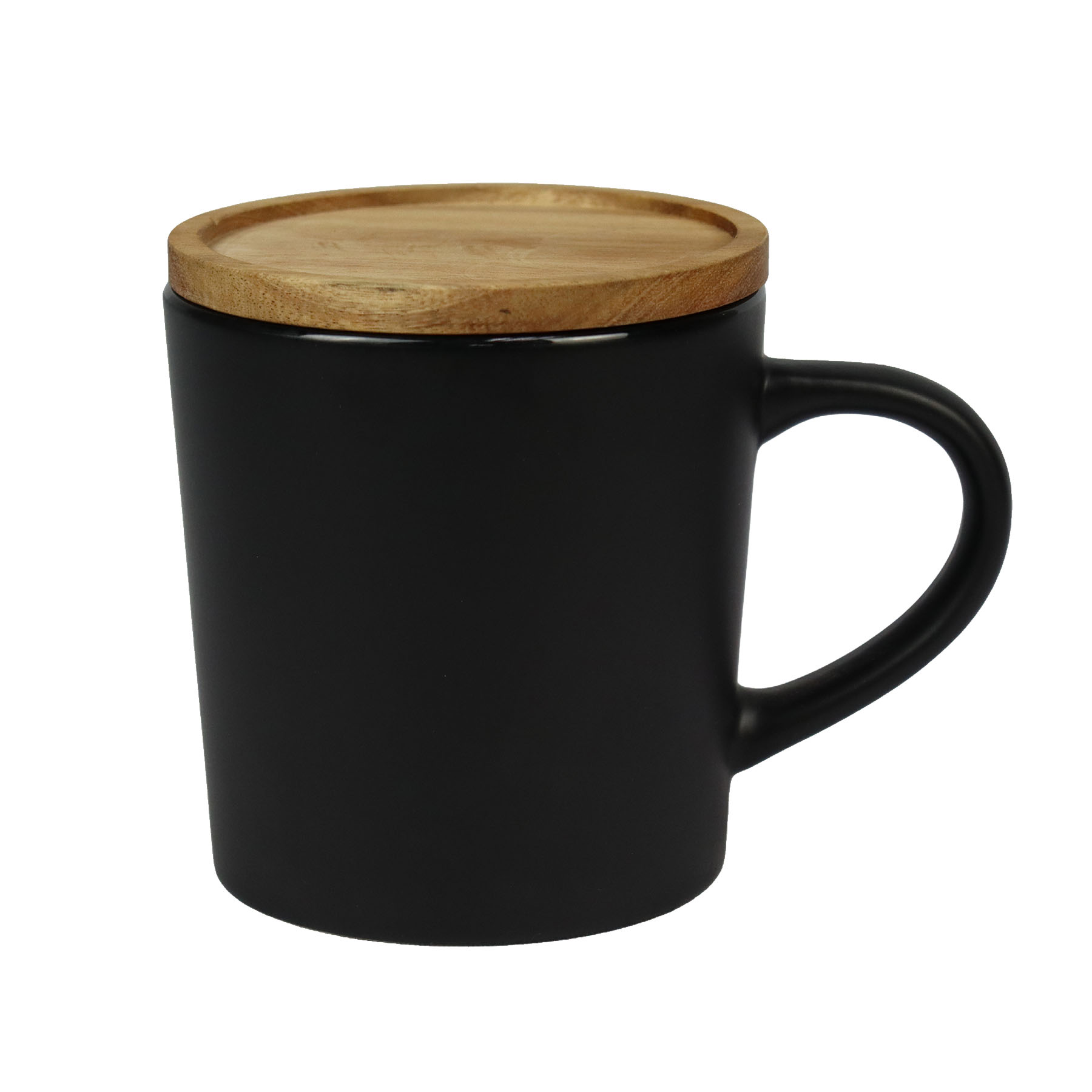 16 oz. Coffee Ceramic Mug with Wood Lid 7