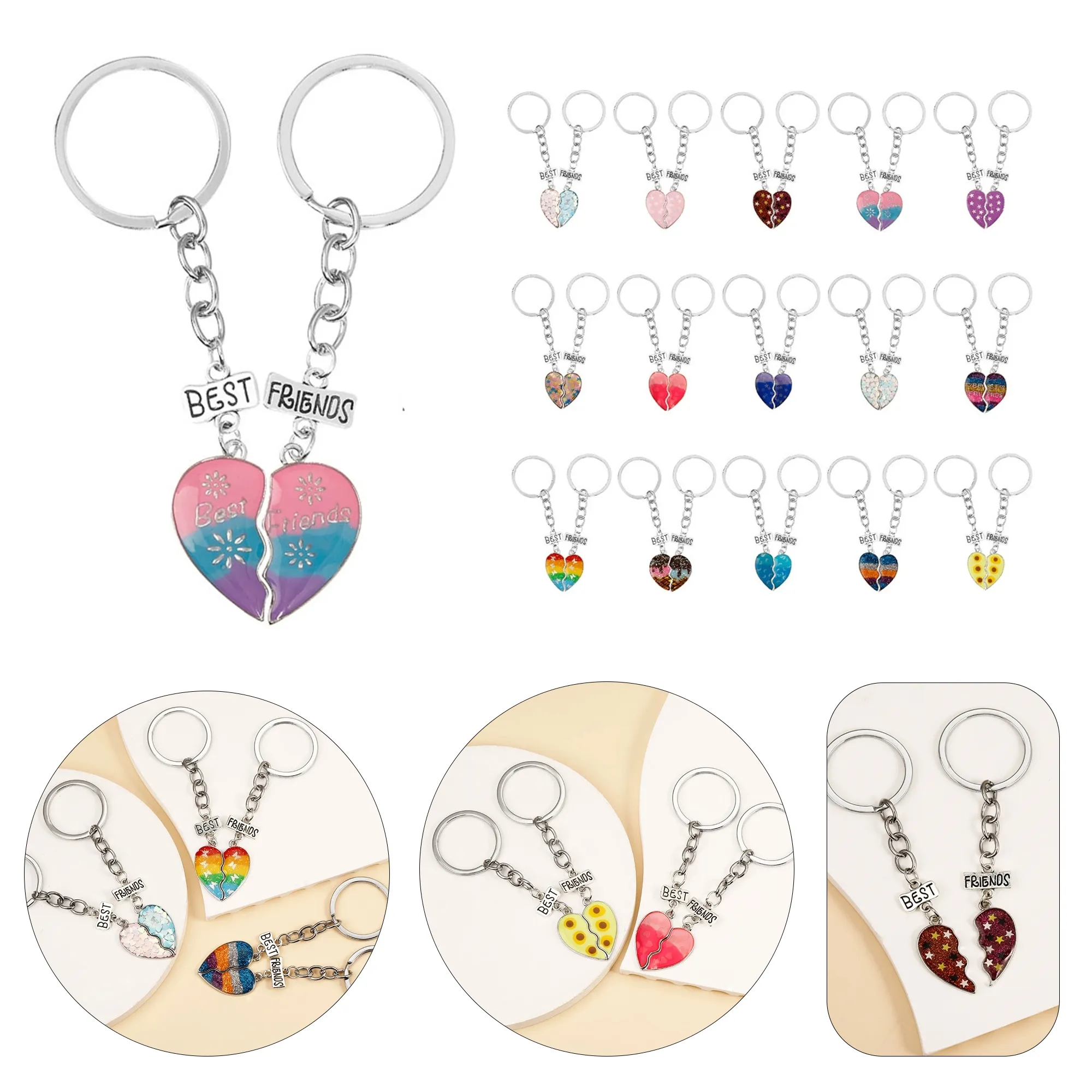 Gradient Heart Keychain 8