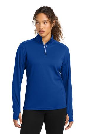 Sport-Tek Women's Sport-Wick Textured 1/4-Zip Pullover. LST860 2