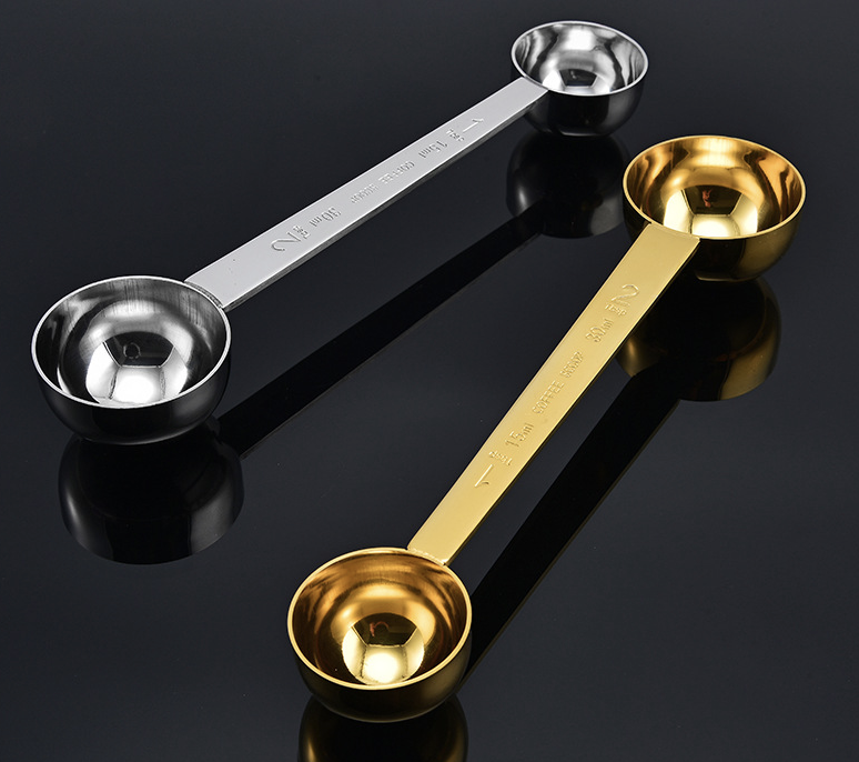 Stainless Steel Double Coffee Measuring Scoop 4