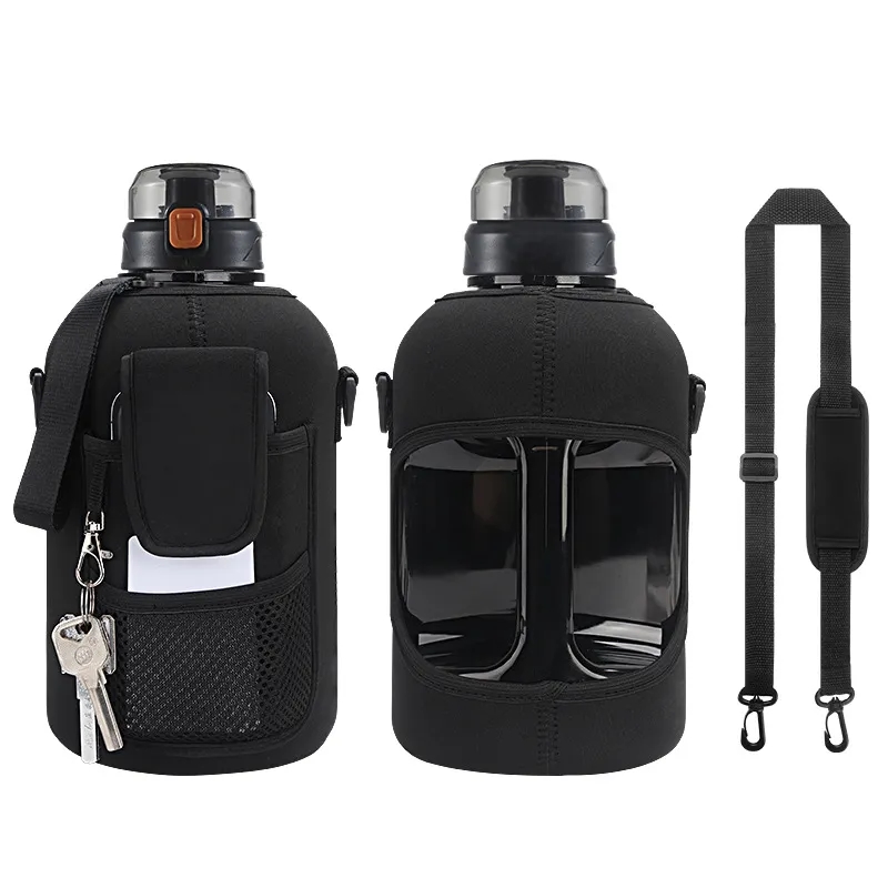 Half Gallon Water Bottle With Storage Sleeve 6