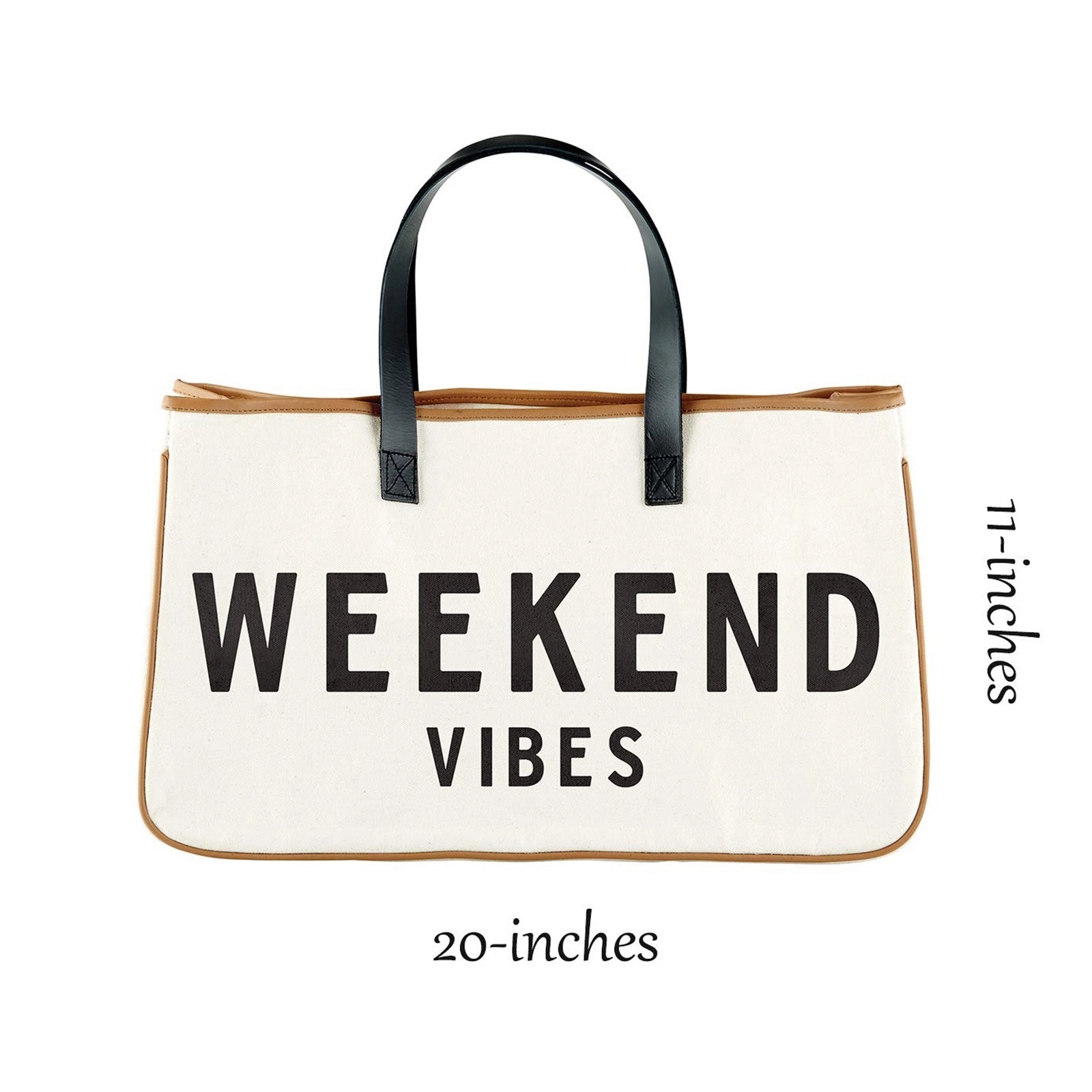 Canvas Tote Bag With Leather Handle, custom tote bag with logo imprint 1