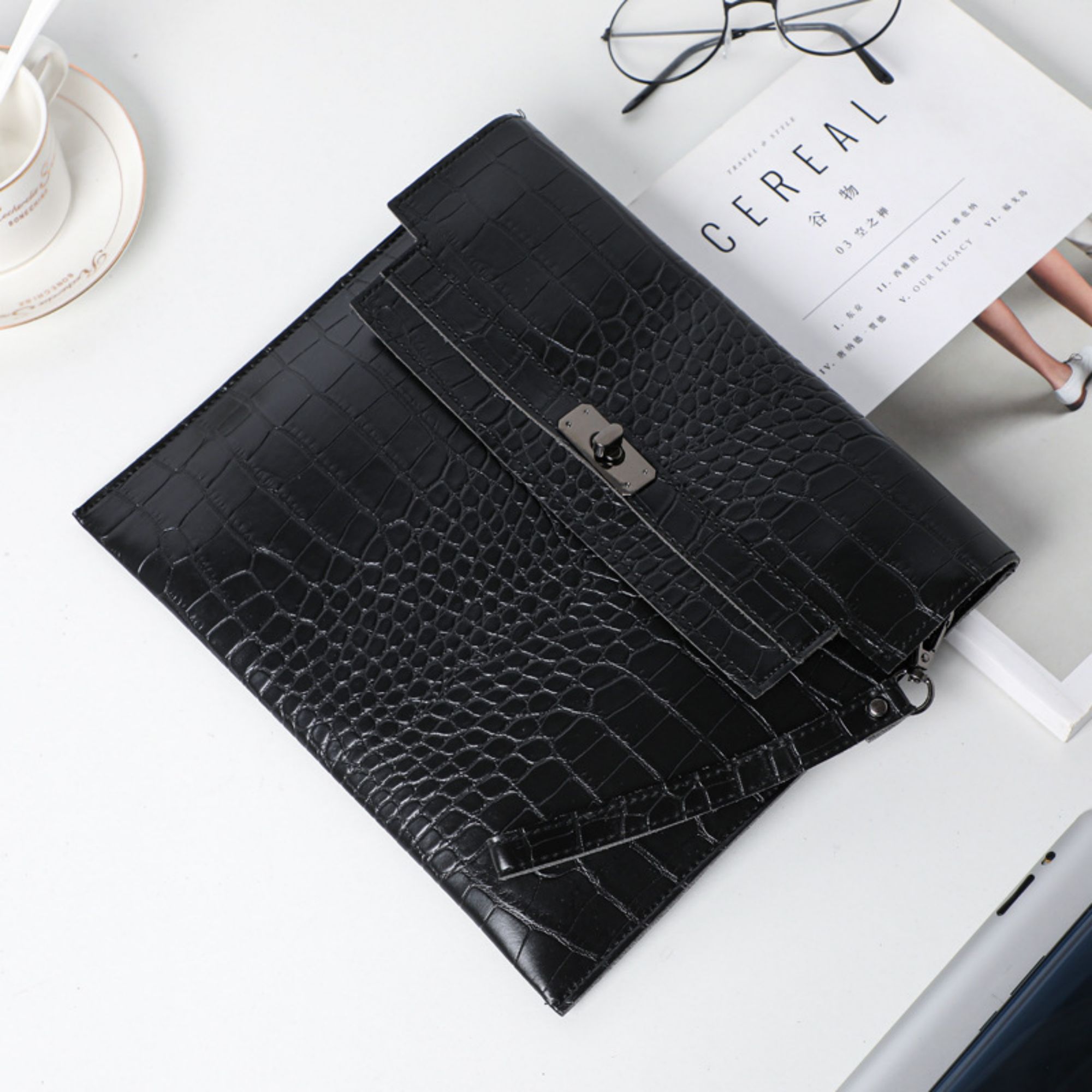 PU Leather Flap Laptop Sleeve 4