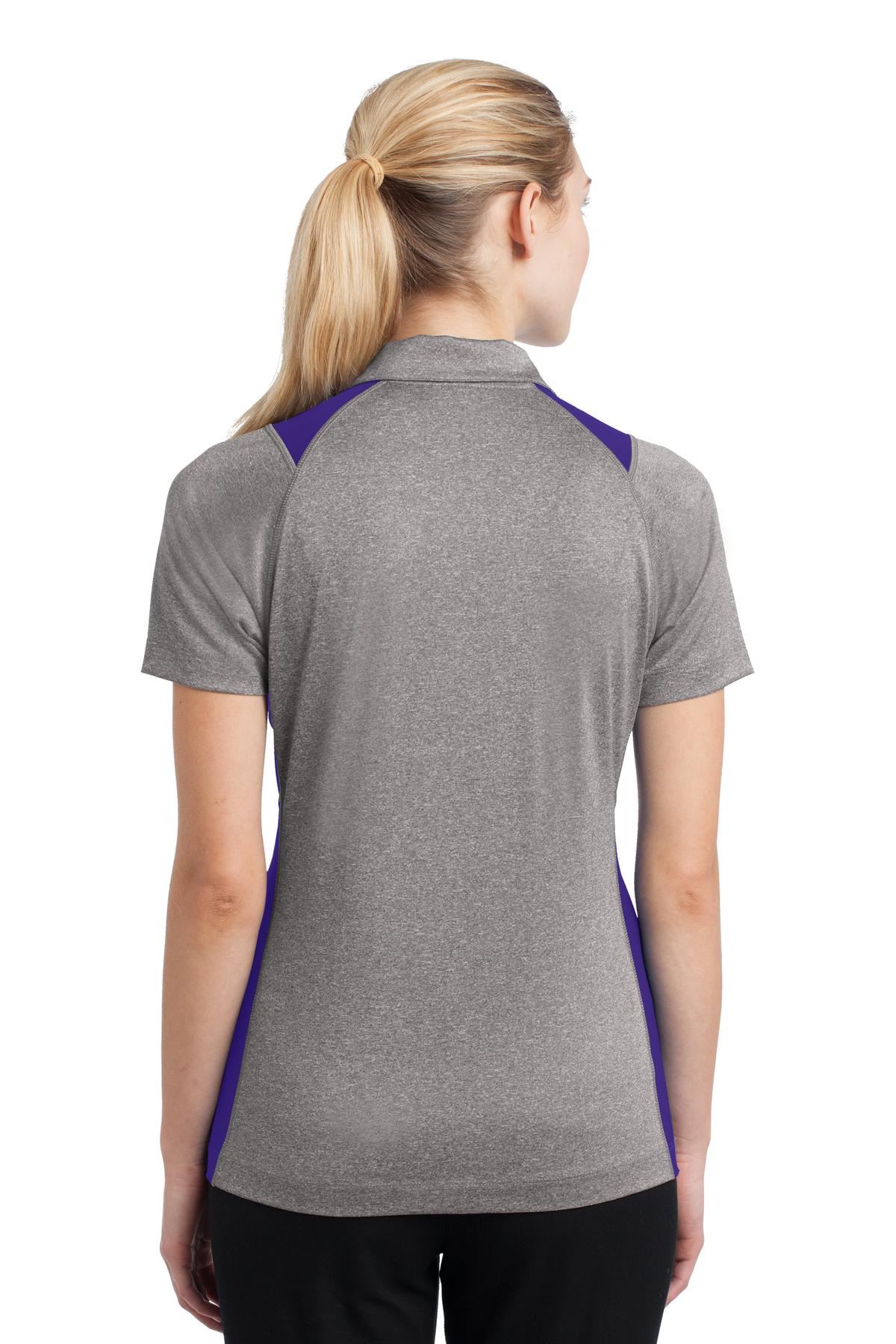 Sport-Tek® Women's Heather Colorblock Contender Polo 45