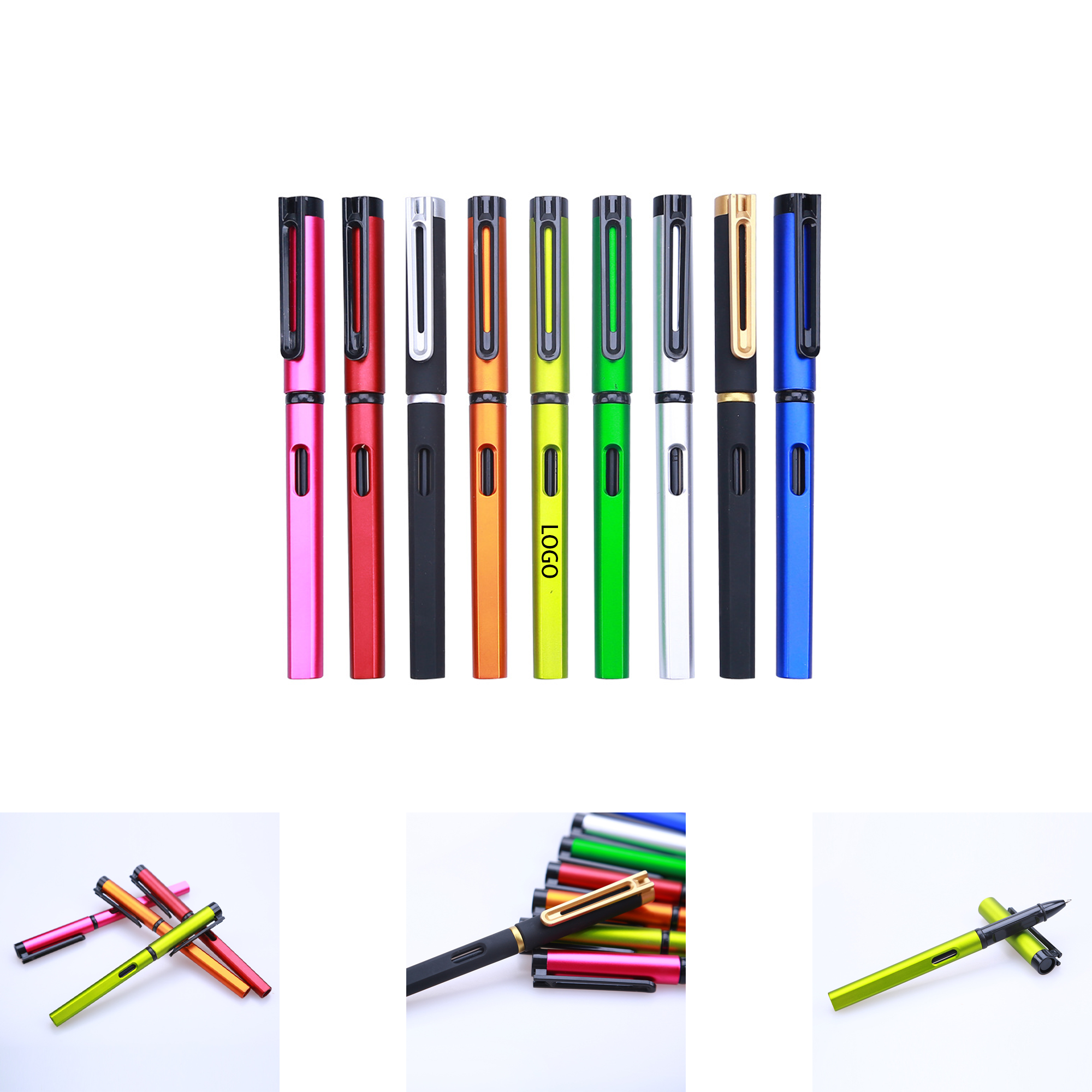 Custom Logo Office Gel Ink Pen 2