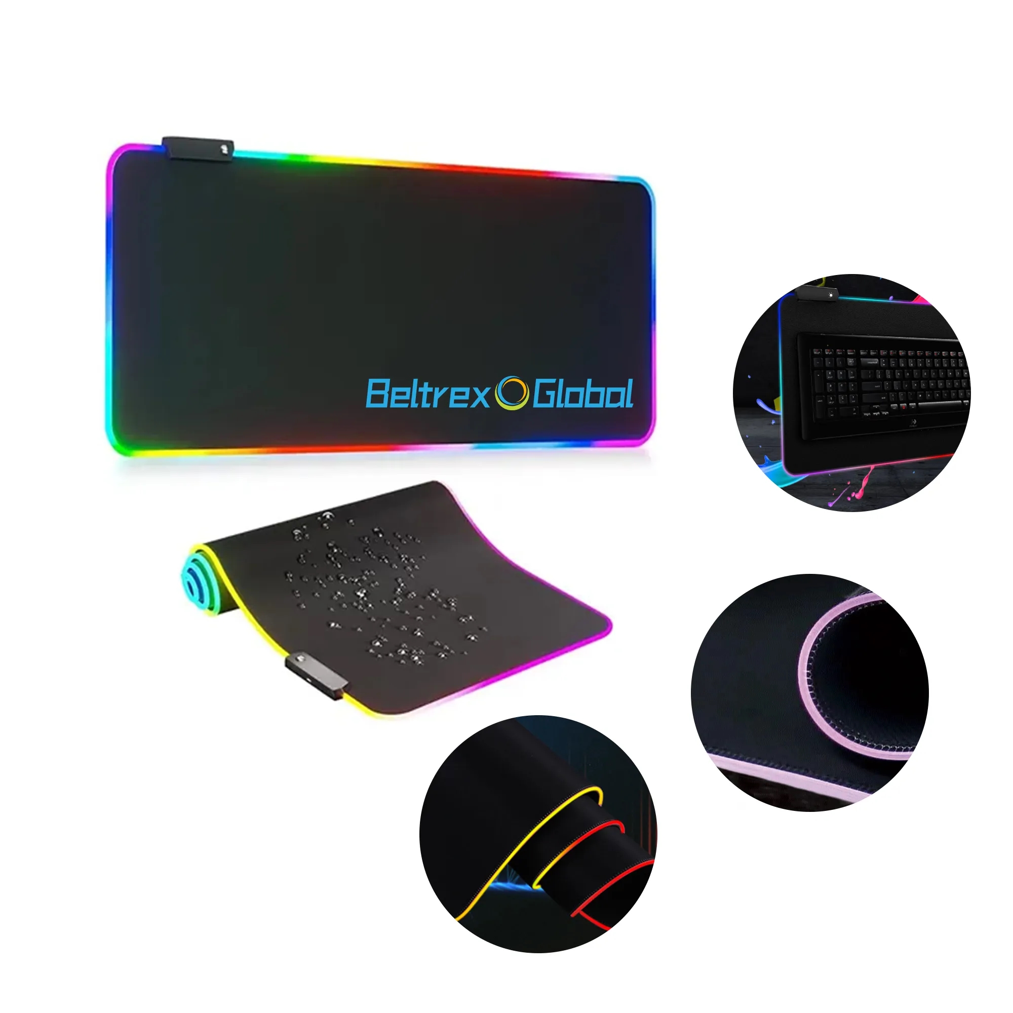 MOQ 50 Esports LED Light-Up Mouse Pad 2