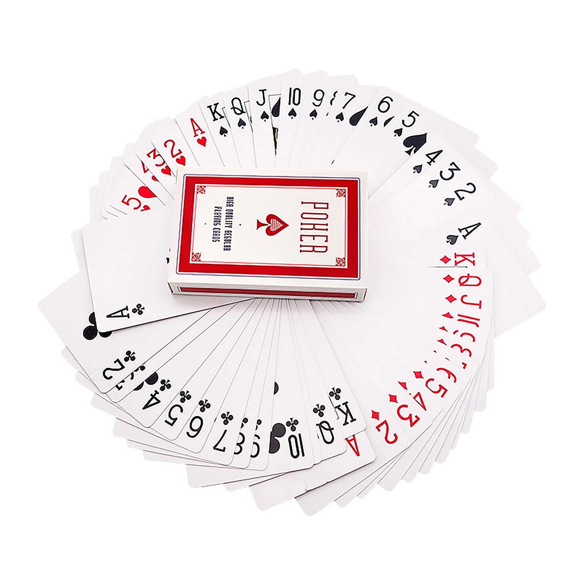 MOQ 100pcs Full Color Custom Poker Playing Cards 7