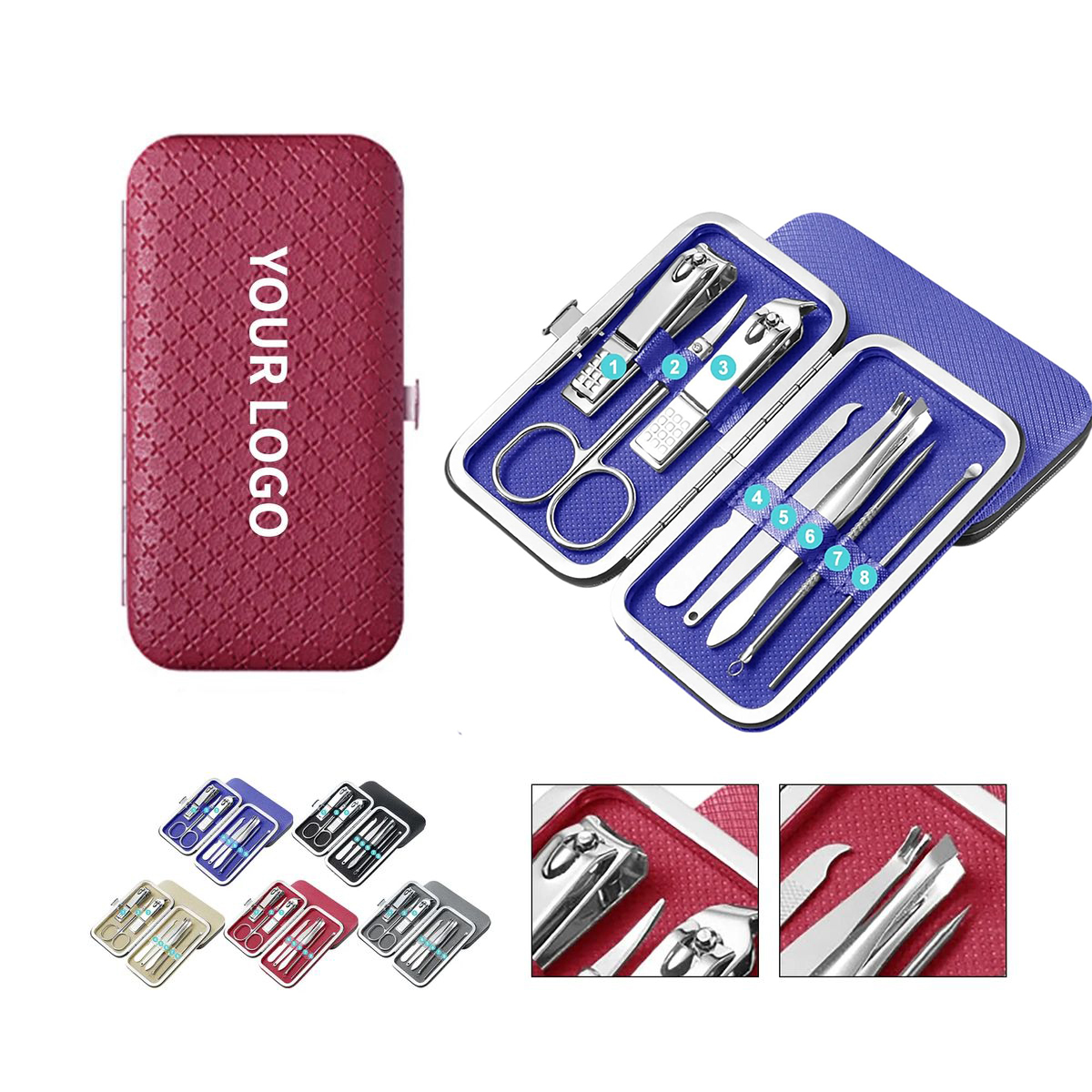 Ergonomic Nail Clipper Duo in Portable Case 4