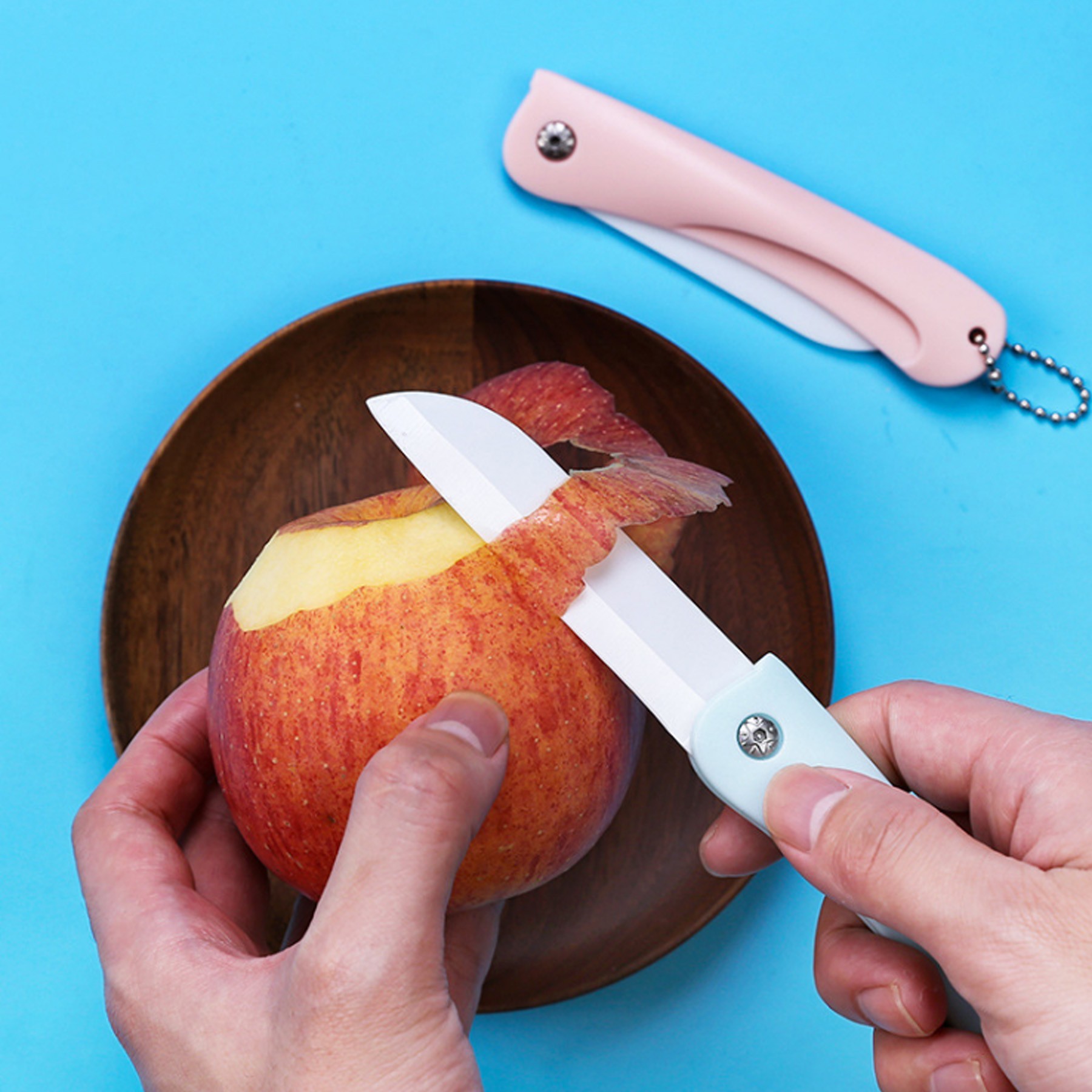 Pocket Folding Ceramic Fruit Knife 2