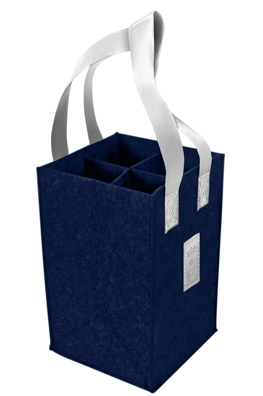 4-Bottle Felt Wine Tote 16