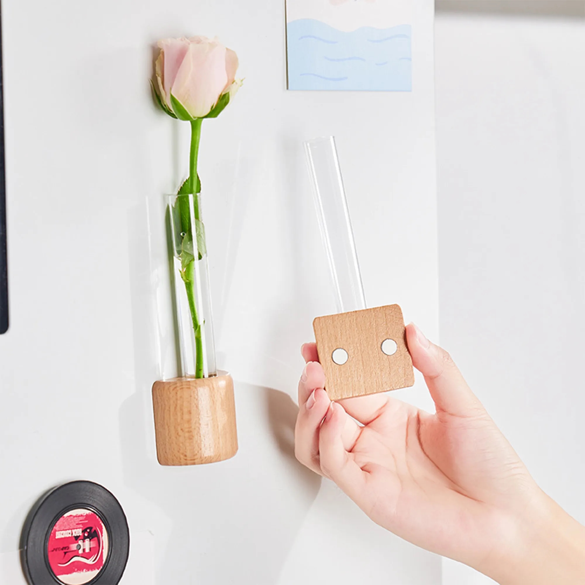 Magnetic Flower Vase Fridge Sticker Free Shipping 6