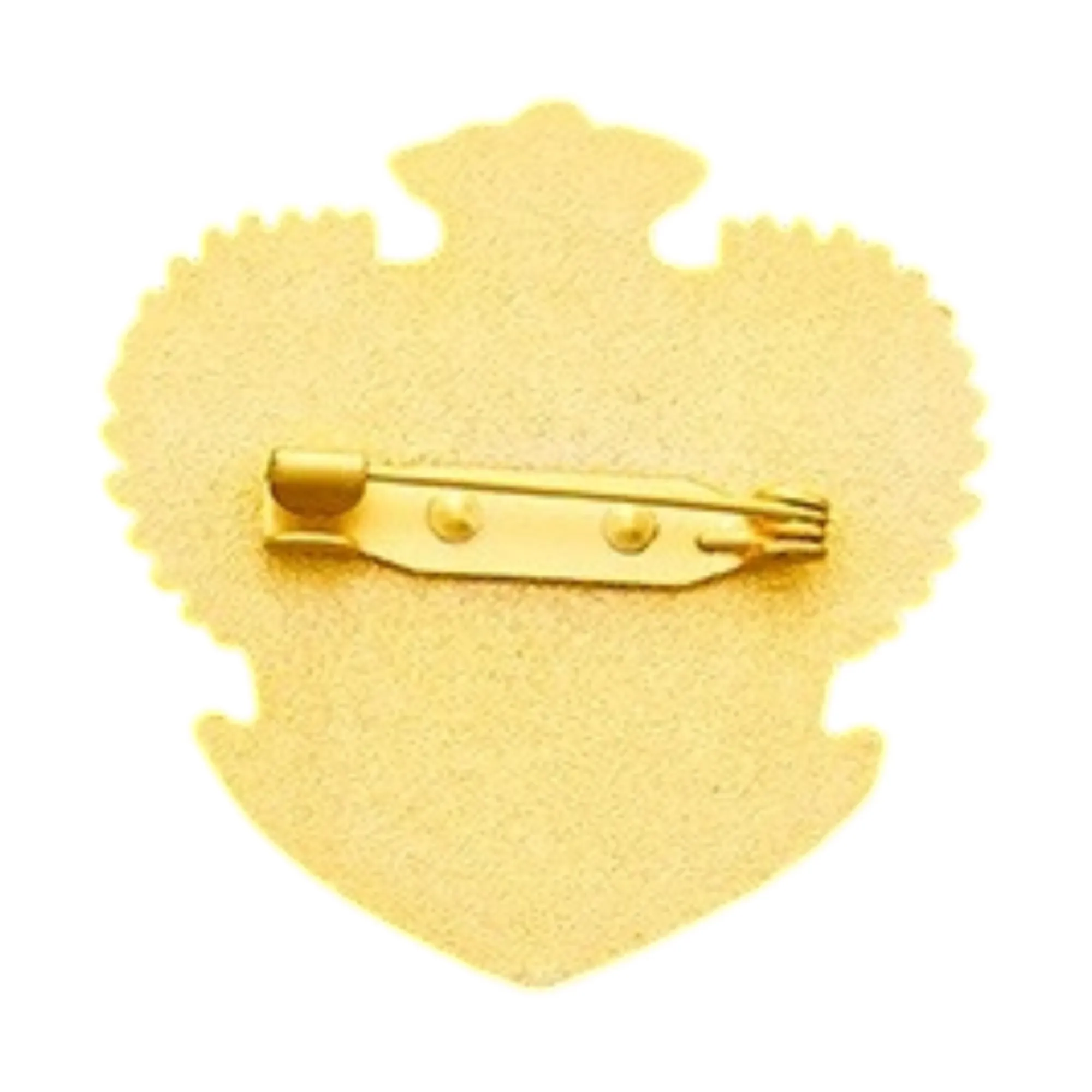 Gold Plated Badge with Crown and Wings Ideal for Branding 2