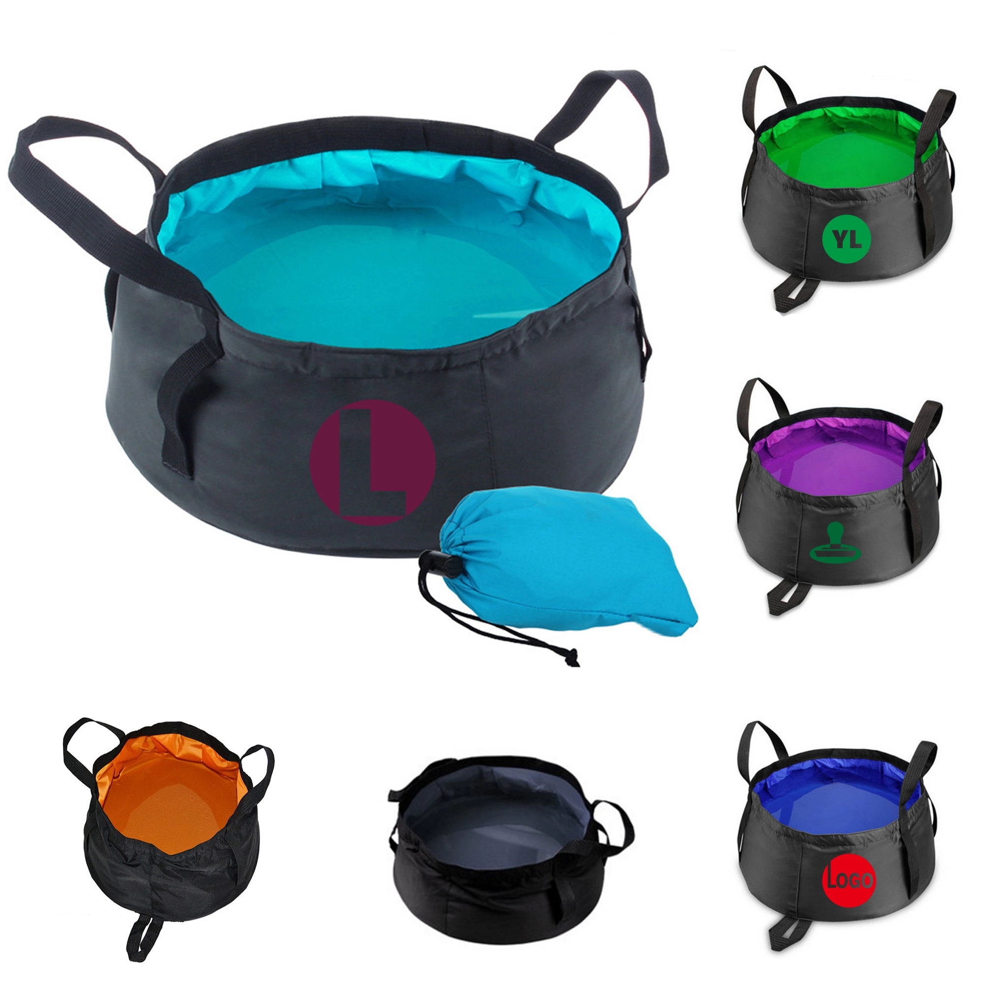 Portable Travel Wash Basin Bucket MOQ 20PCS 4
