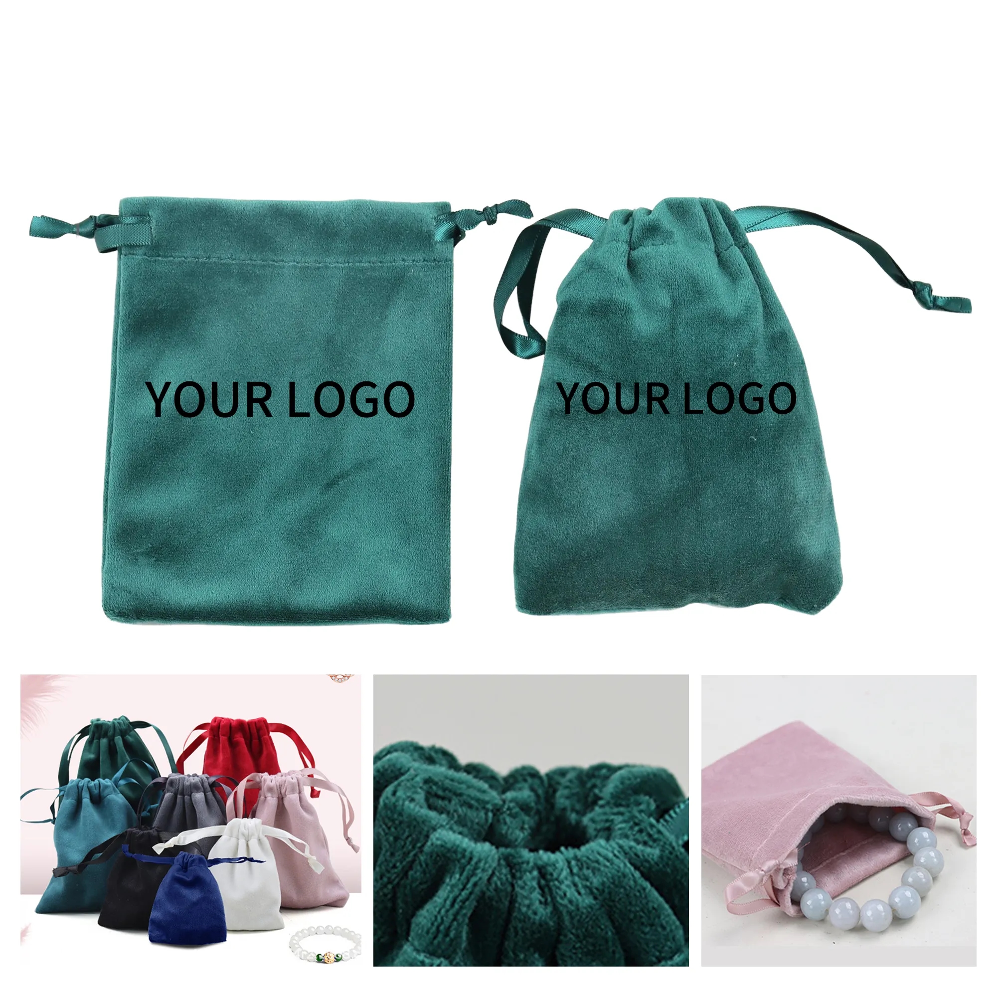 Satin Drawstring Bag Bundle Pocket 4