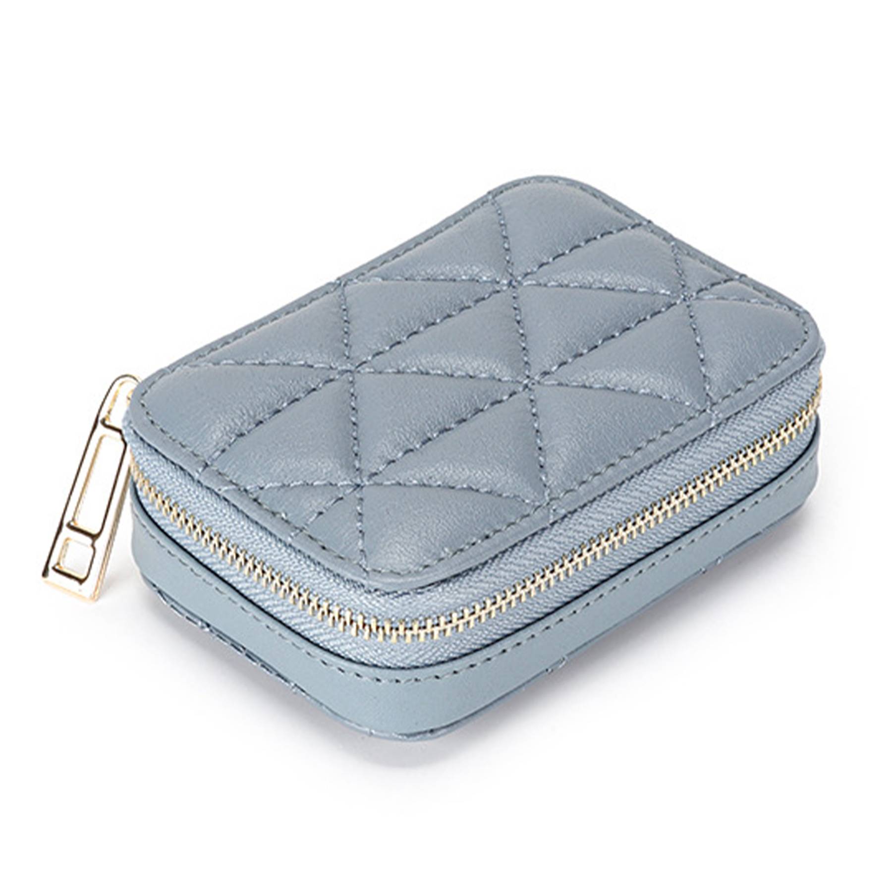 Genuine Leather Makeup Bag With Mirror 6