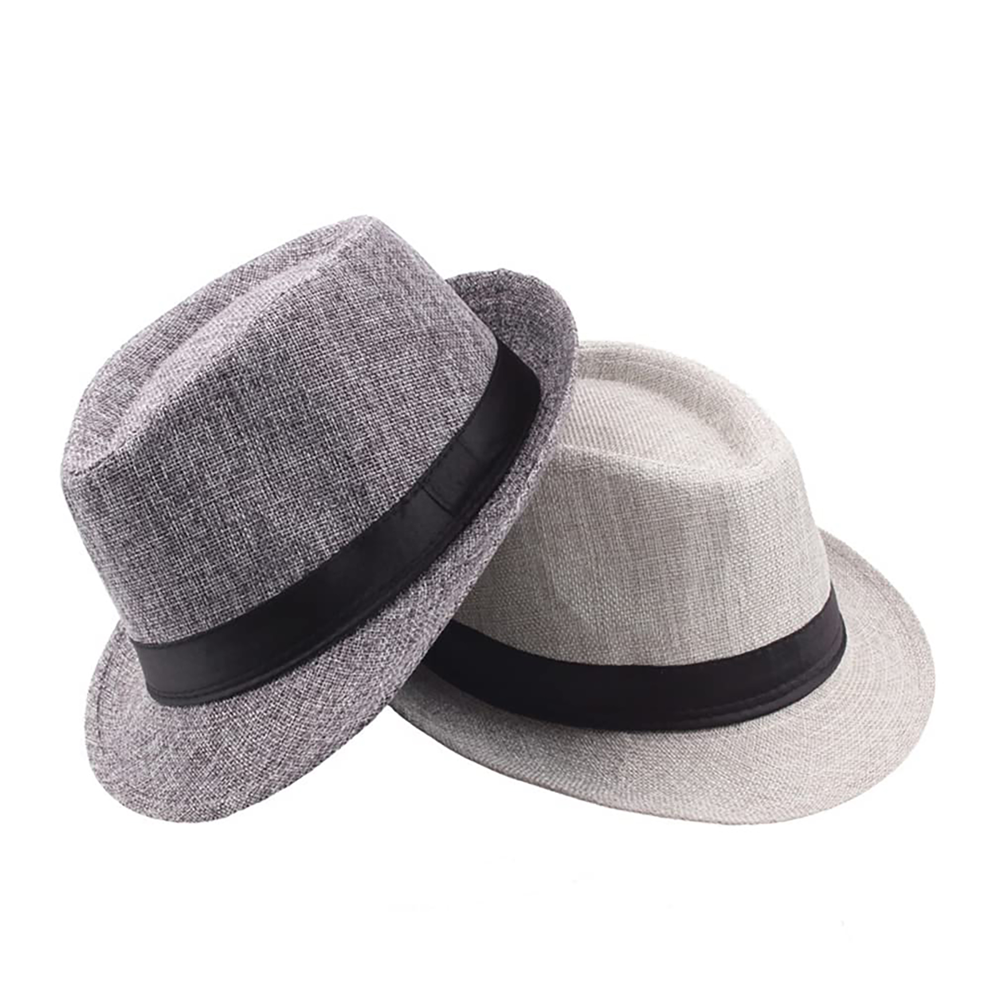 Classic Linen Straw Fedora Hat with Breathable Design 9