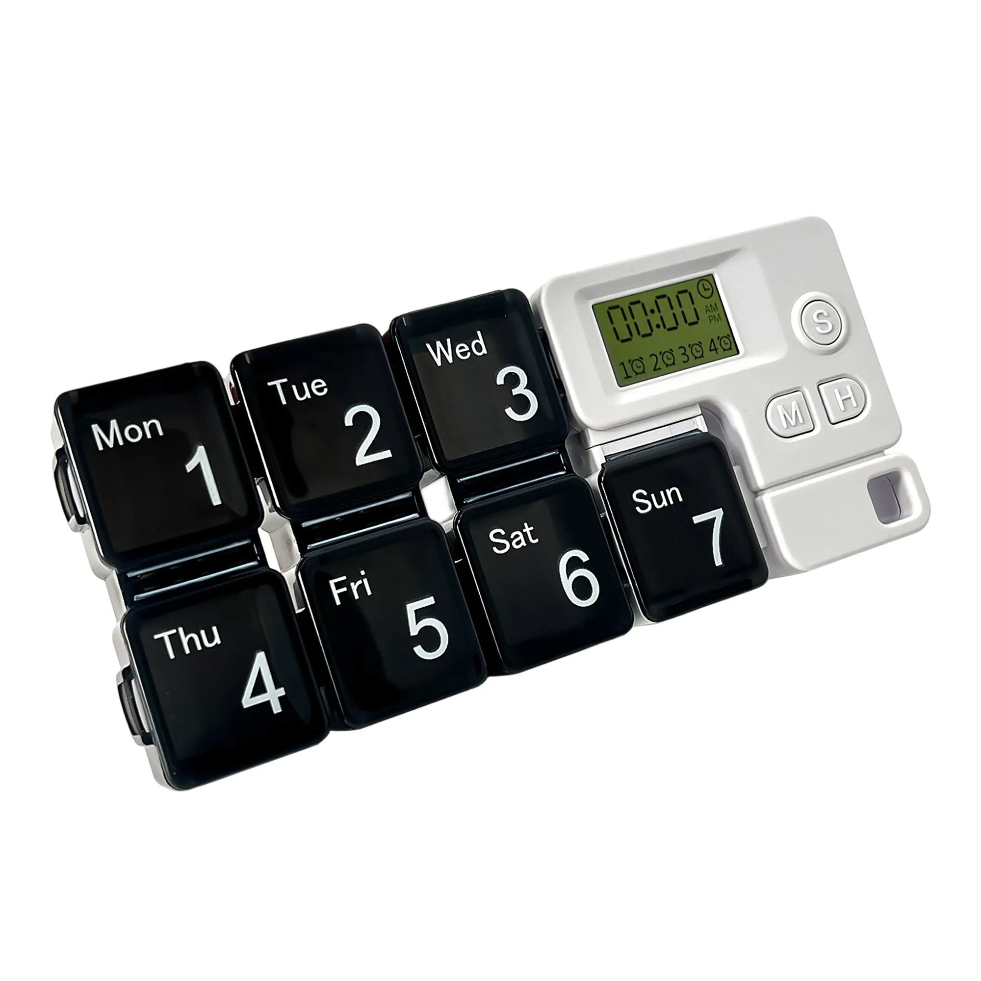 Tetris-Style Pill Organizer with Alarm 5