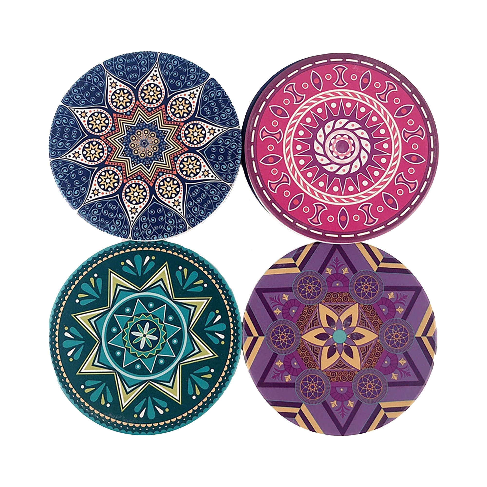 4" Full Color Round Ceramic Coaster 2