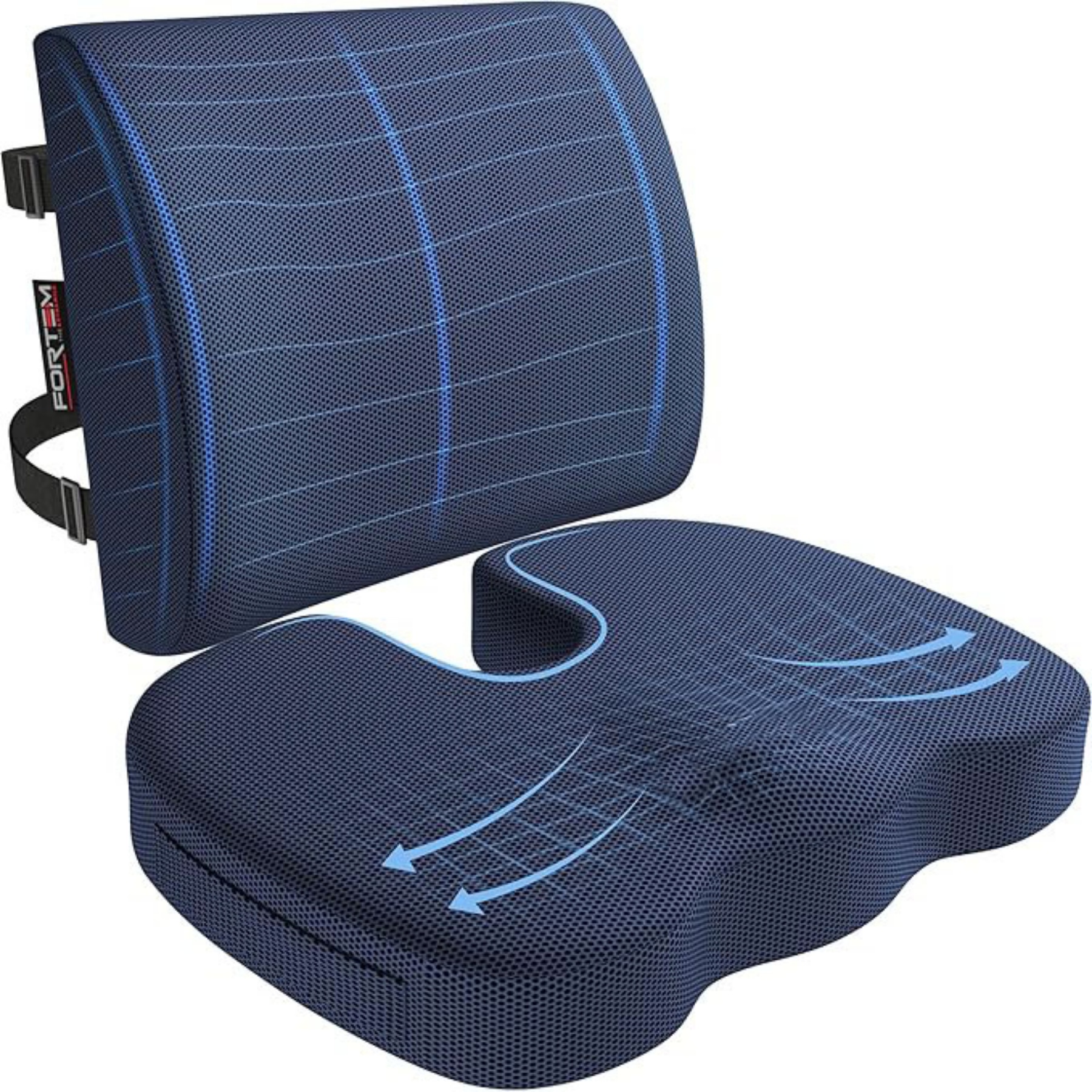 Memory Foam Seat Cushion and Lumbar Support 6