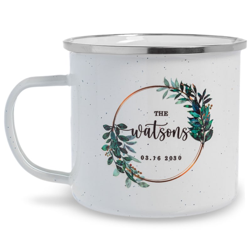 16 Oz Custom Campfire Metal Mug 7