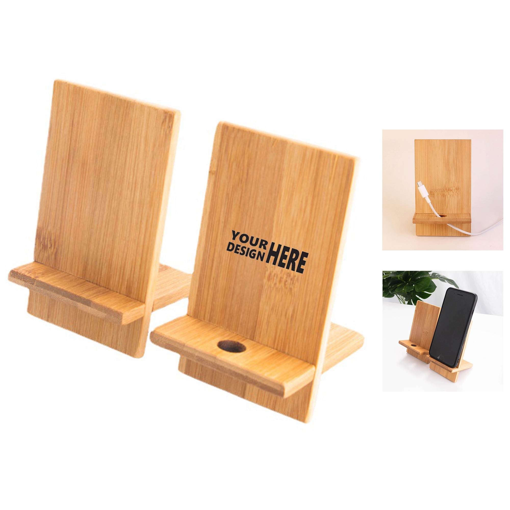 Bamboo Phone Holder 2