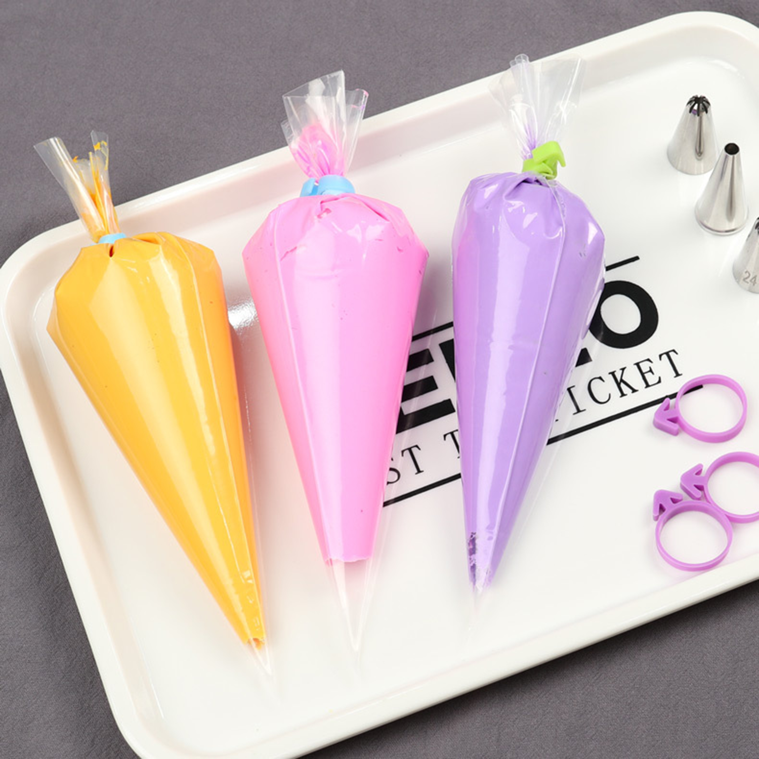 100 Anti Burst Pastry Icing Disposable Piping Bags 5