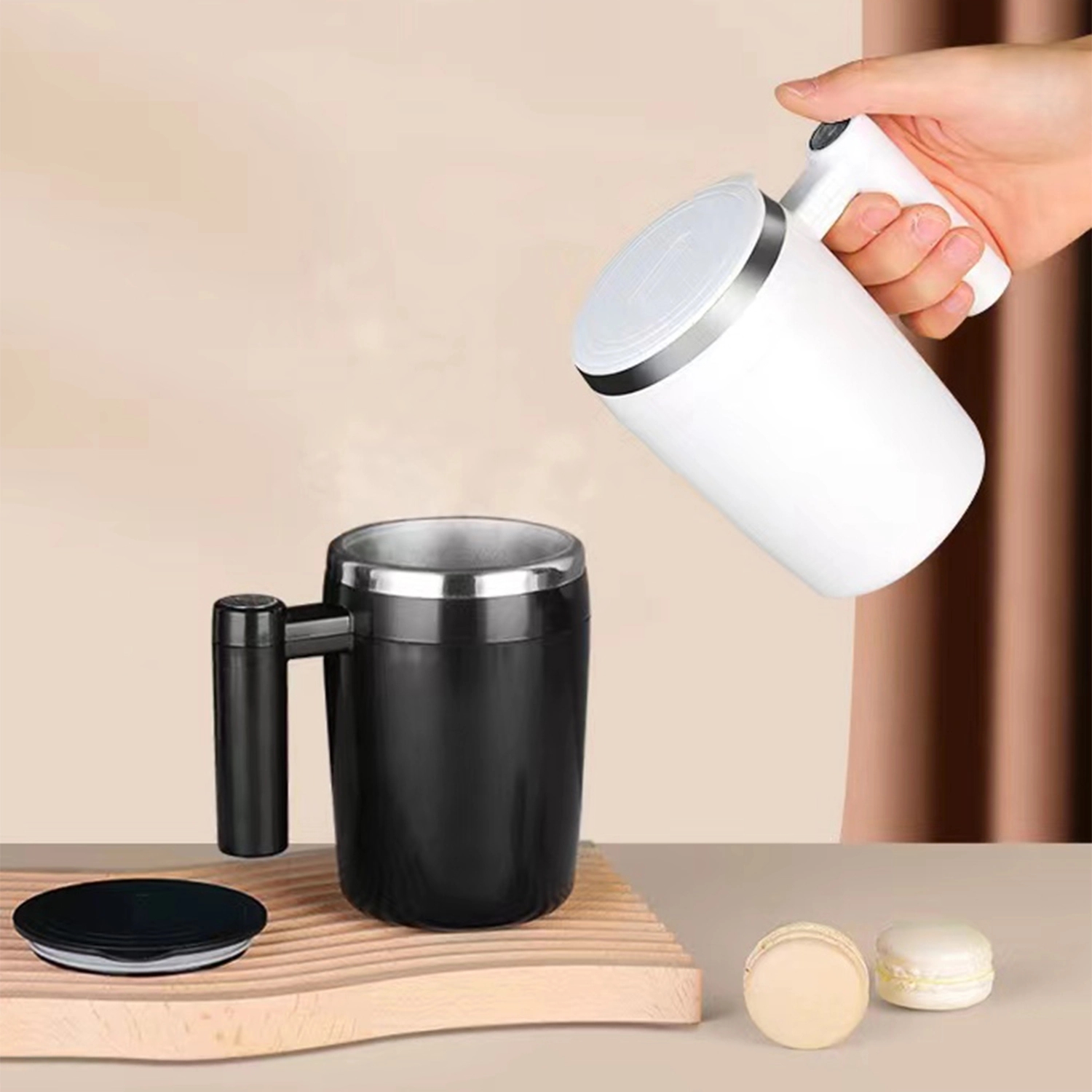 13.53 Oz Rechargeable Self Stirring Coffee Mug 4