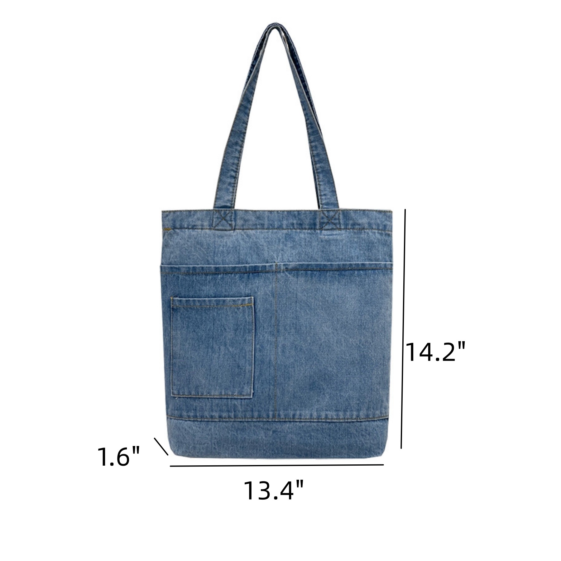 Denim Custom Tote Bag, custom tote bag with logo imprint 2