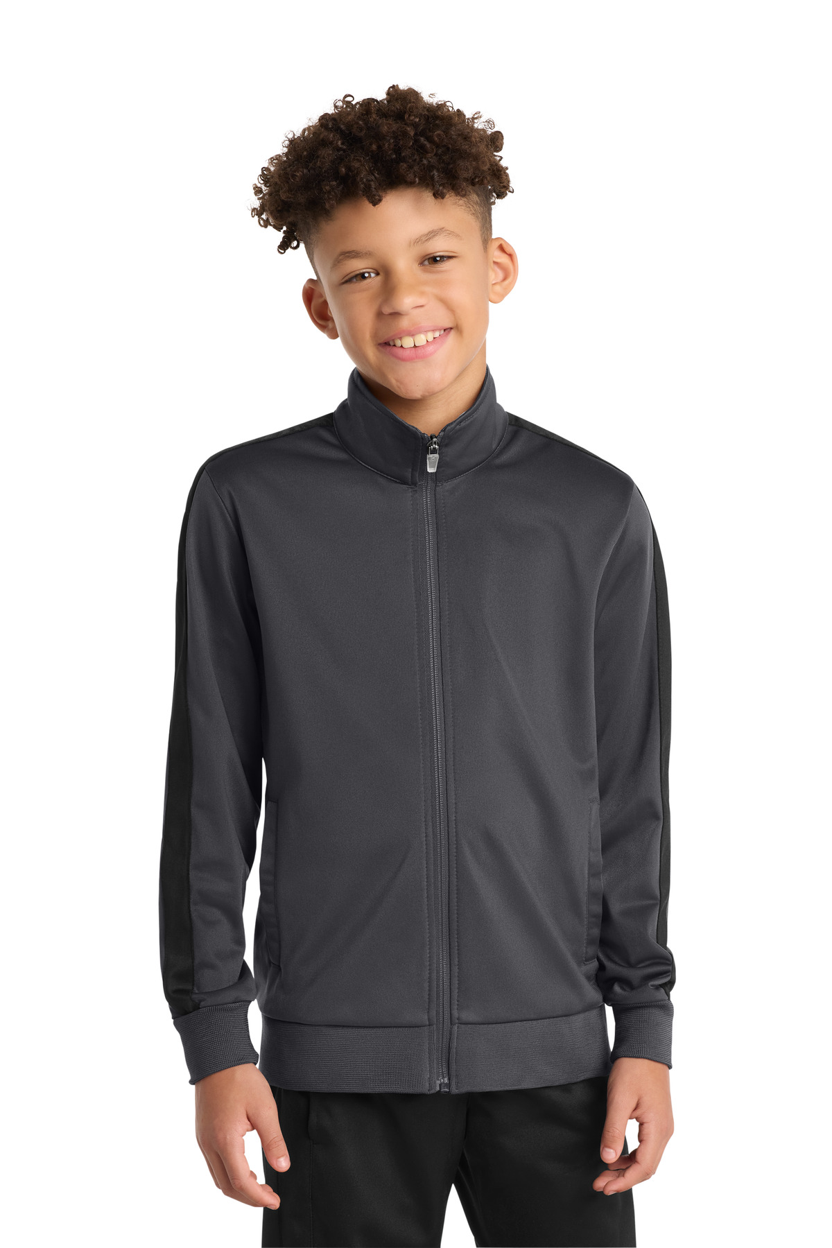 Sport-Tek Youth Tricot Sleeve Stripe Track Jacket. YST94 18