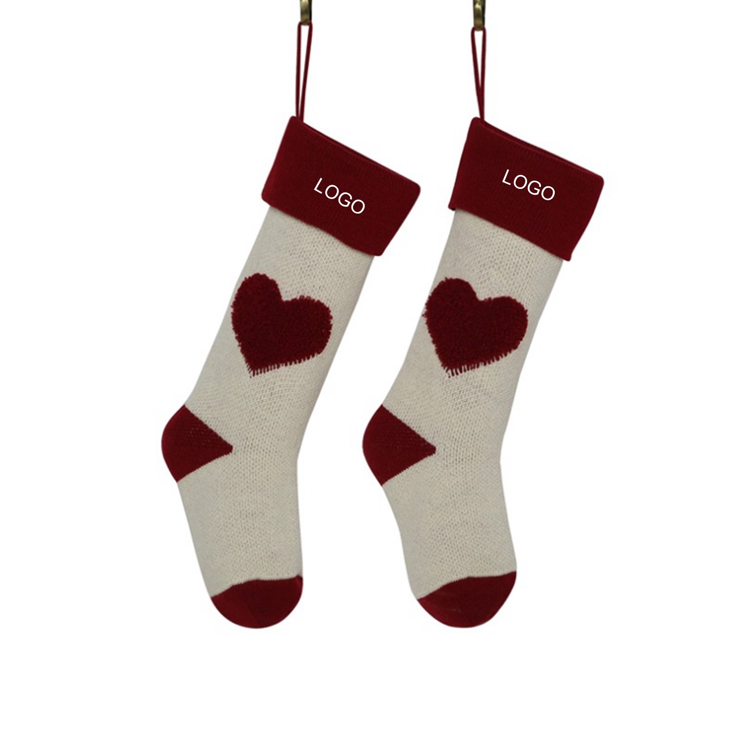 Knitted Christmas stockings Decoration Socks 2