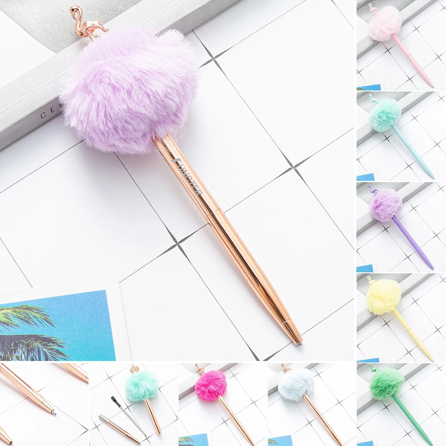 Flamingo Decor Metal Ballpoint Pen 7