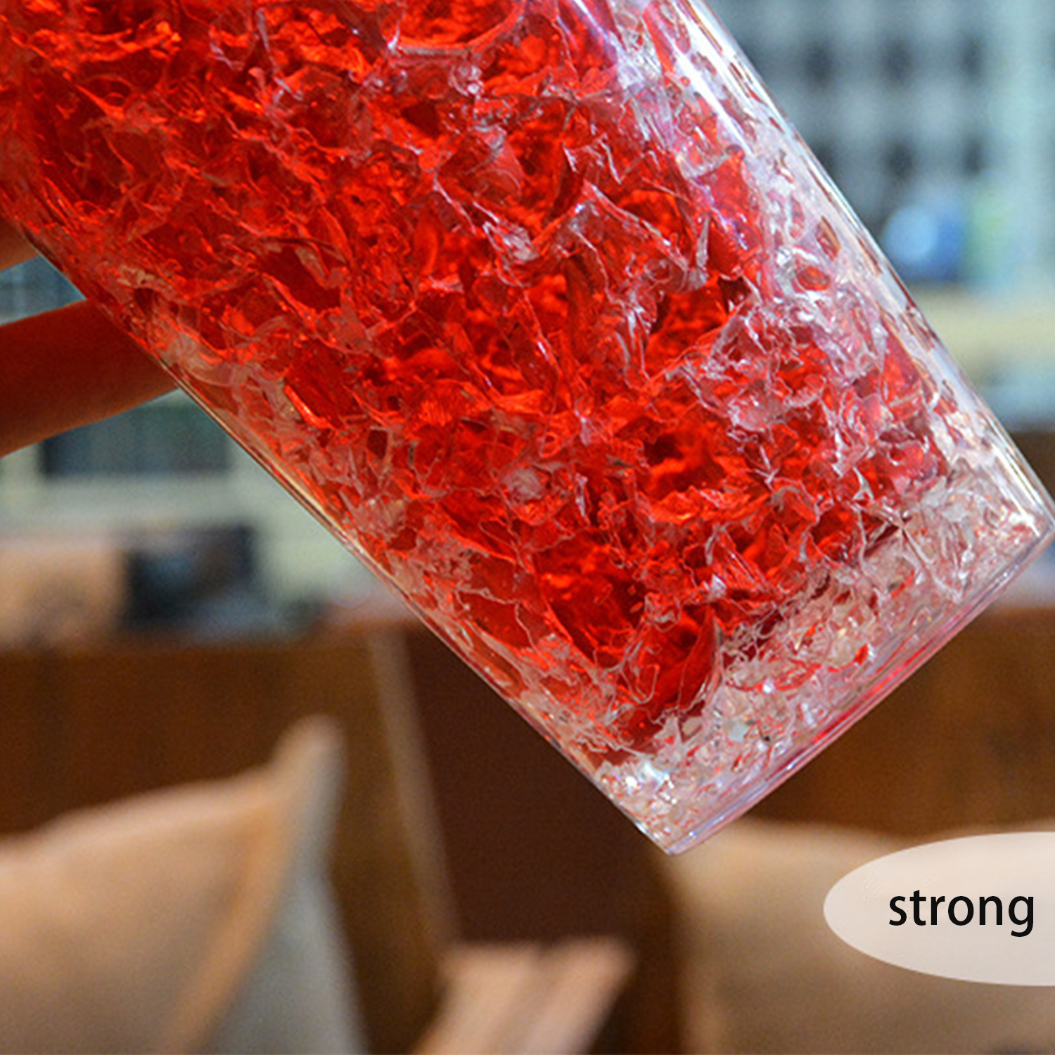 Double-layer insulated plastic straw cup 2