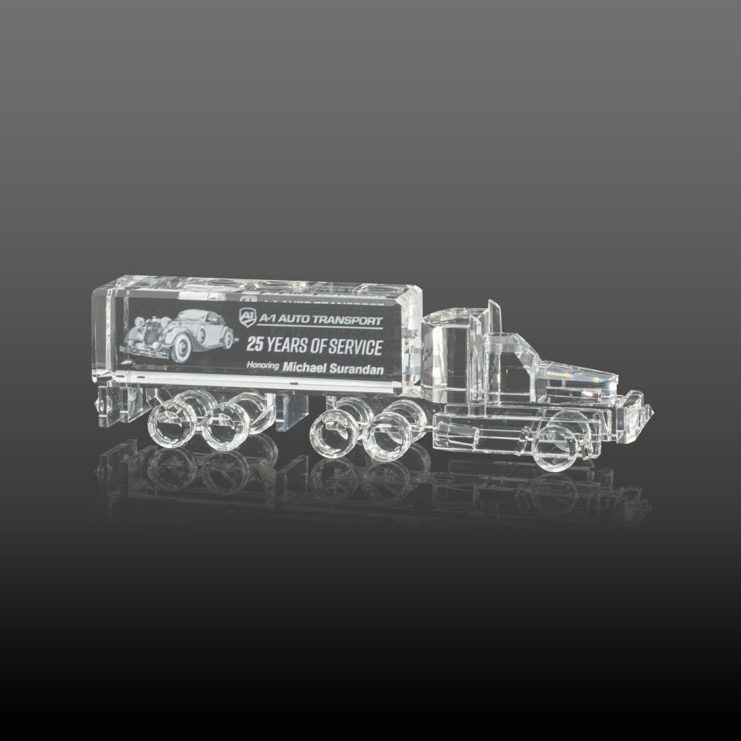 Crystal 18 Wheeler Award 3D