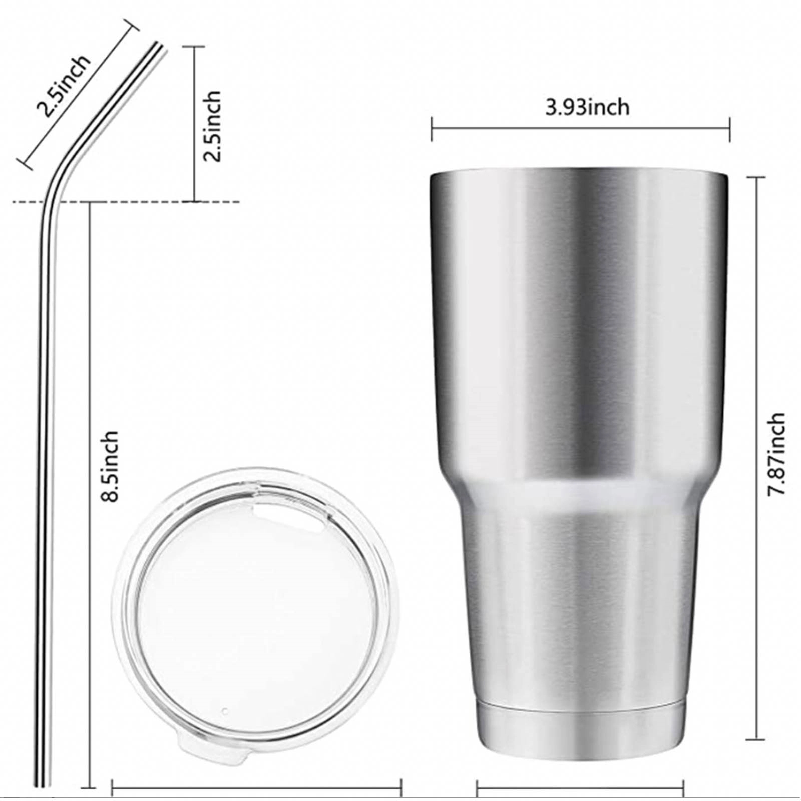 30 Oz Stainless Steel Vacuum Insulated 5-Piece Tumbler Set 4
