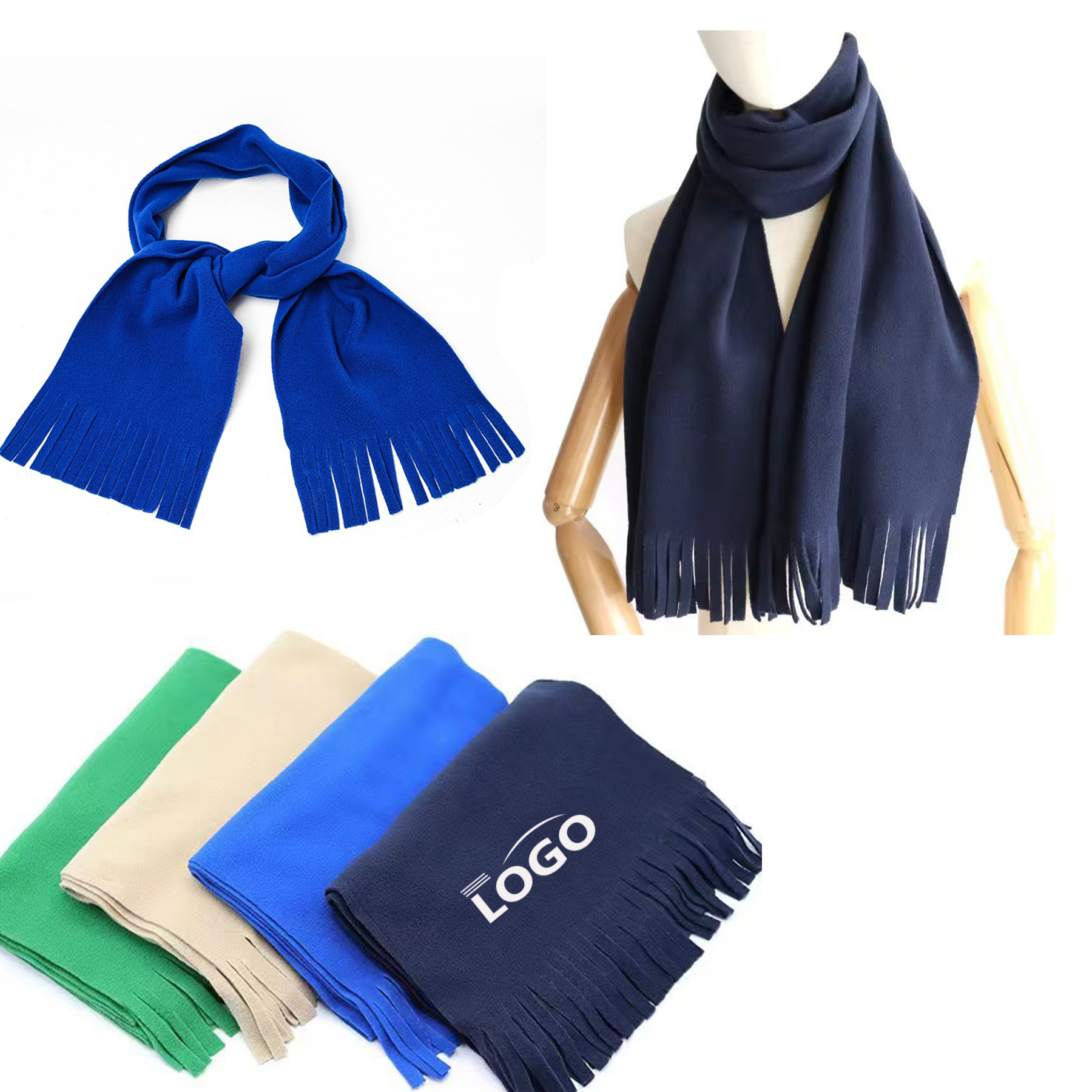 Down pashmina scarf Winter Polar Fleece Scarves 3