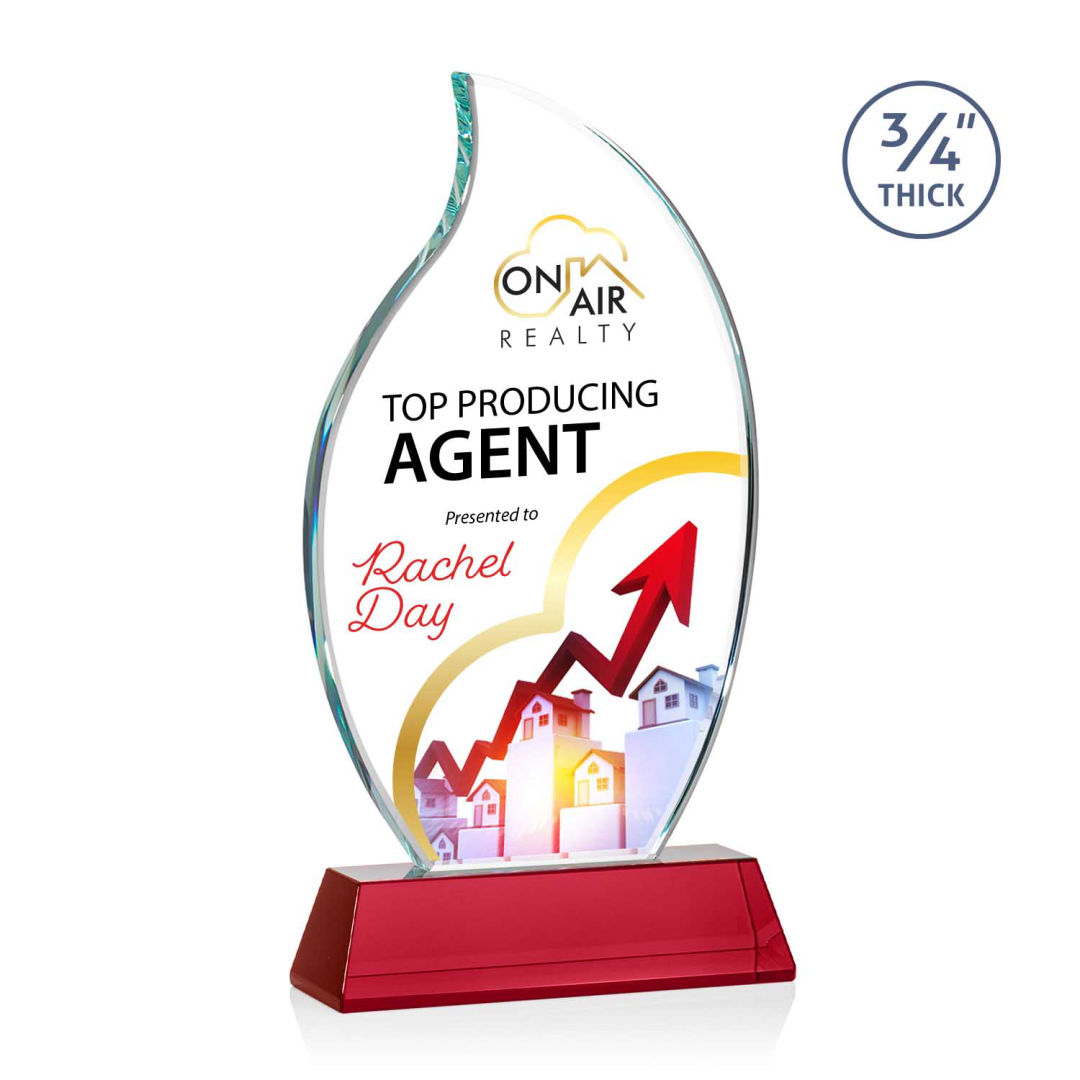 Croydon VividPrint™ Award on Newhaven Base - Red 3
