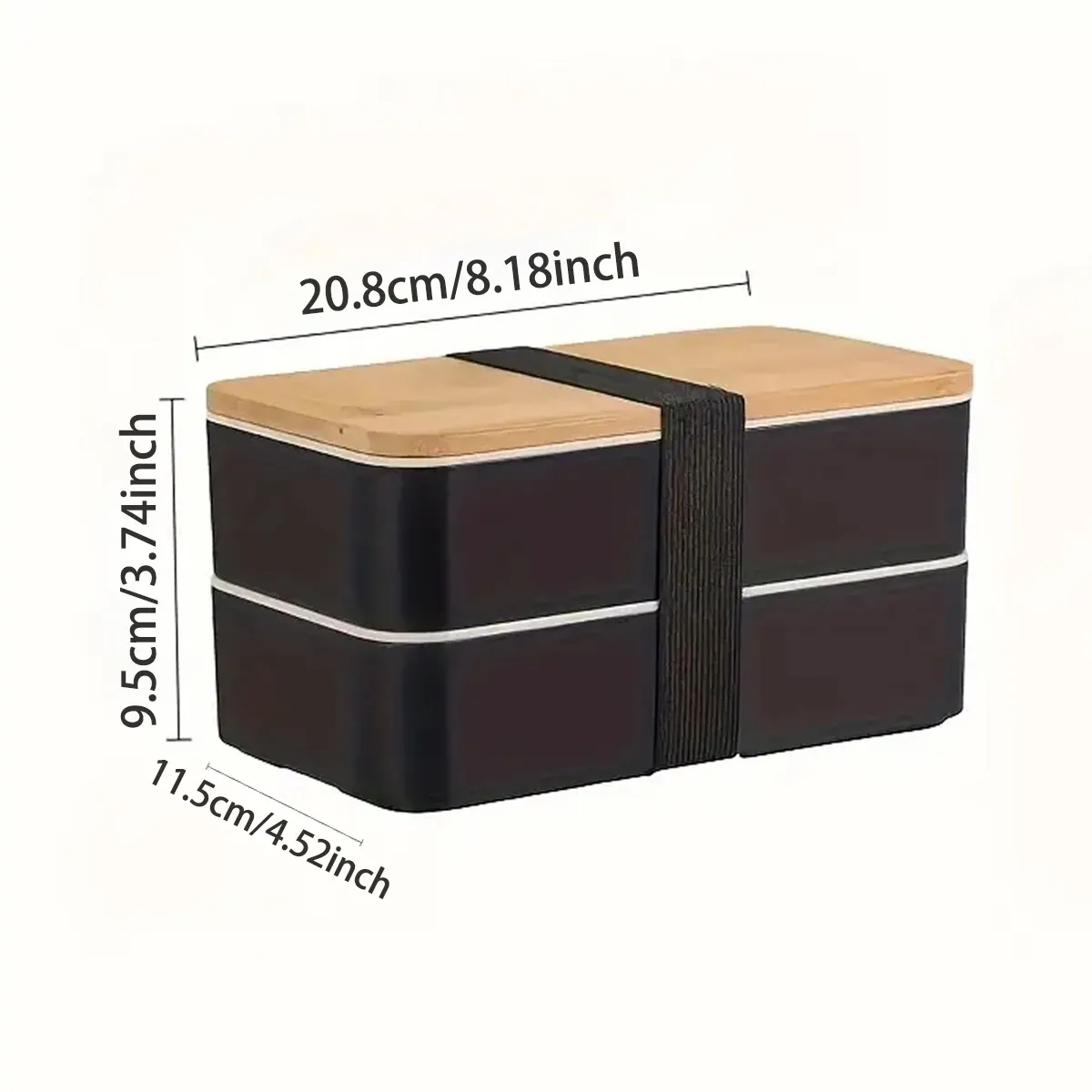 Multilayer Wheat Straw Lunch Box Adult 4