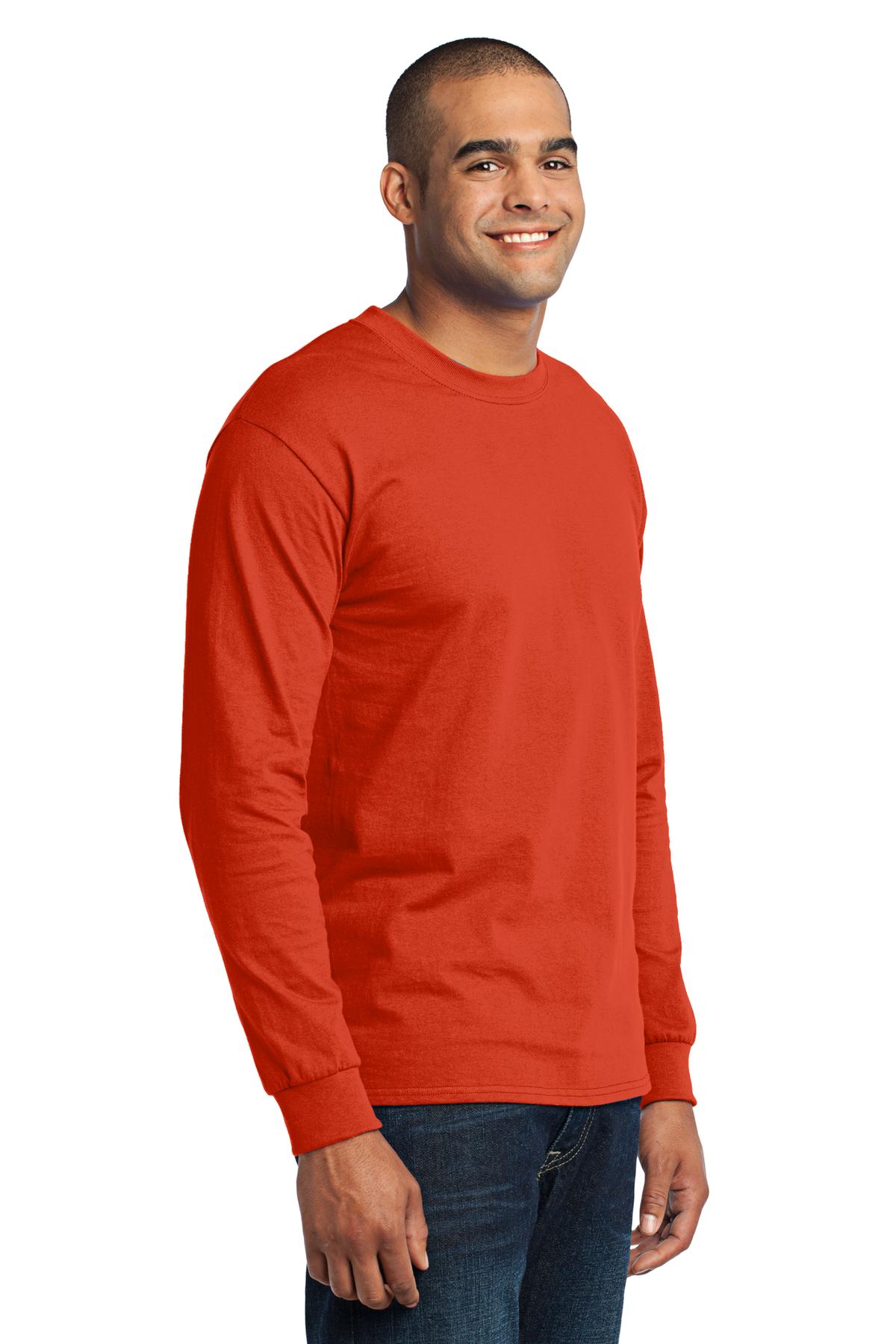 Port & Co Long Sleeve Core Blend Tee. PC55LS 55