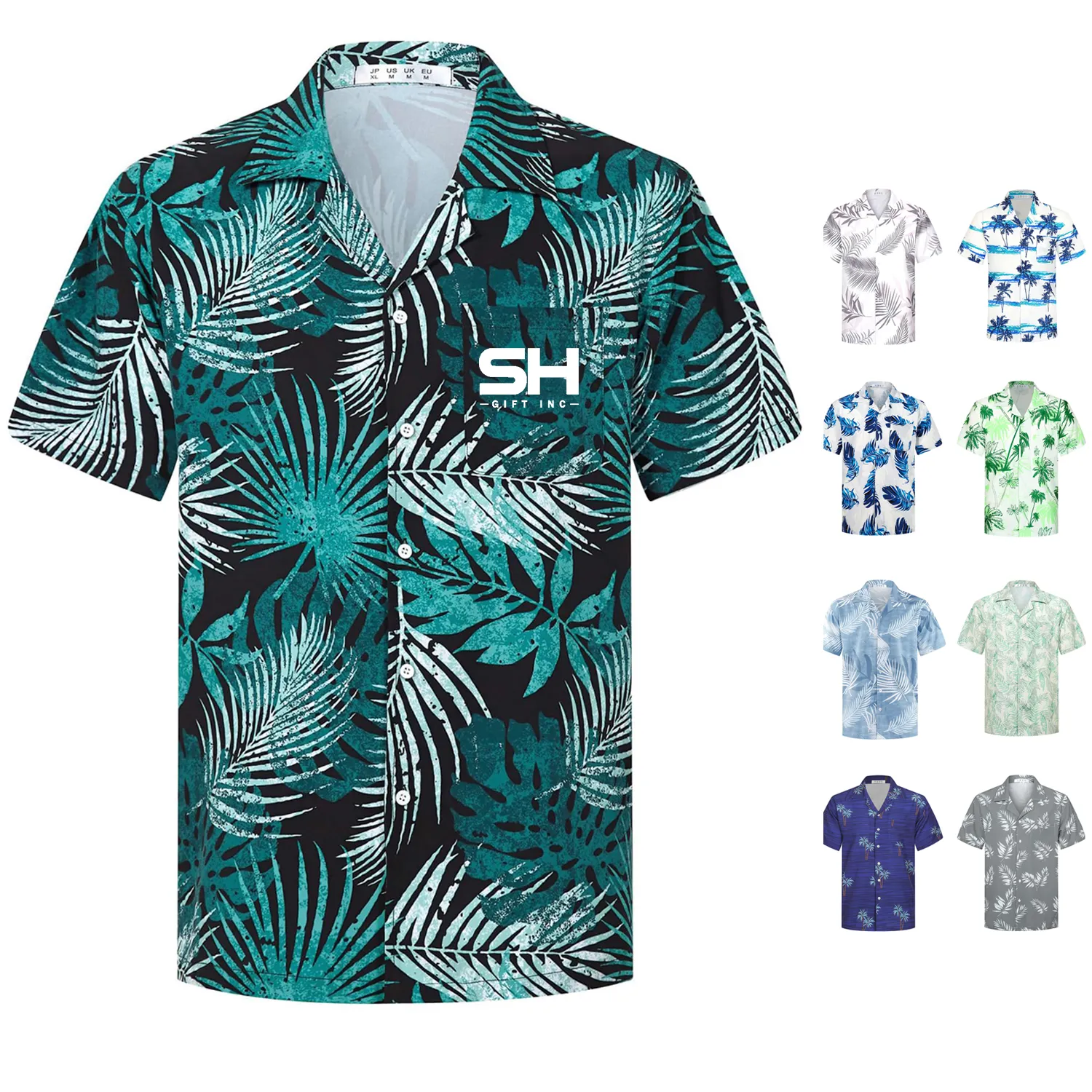 Tropical Print Beach Polyester Shirt 4